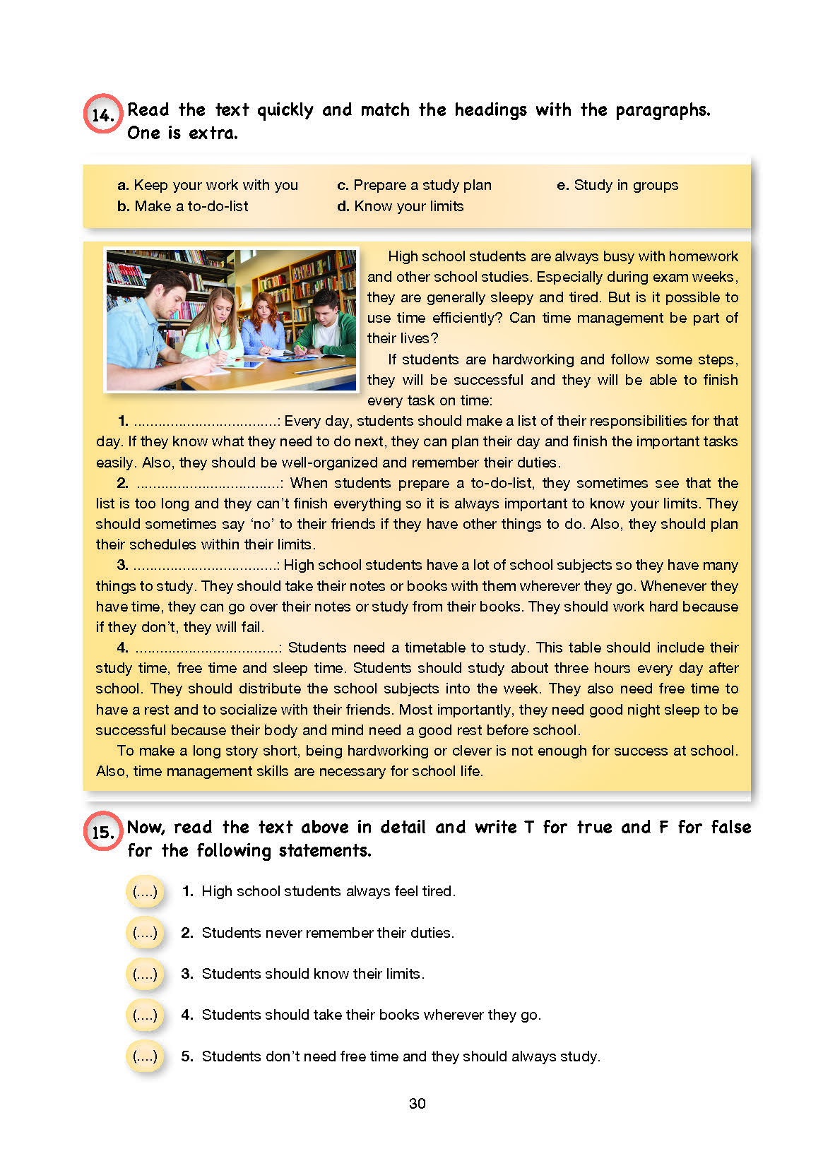 10. Sınıf Cem Yayınları İngilizce Ders Kitabı Sayfa 30 Cevapları