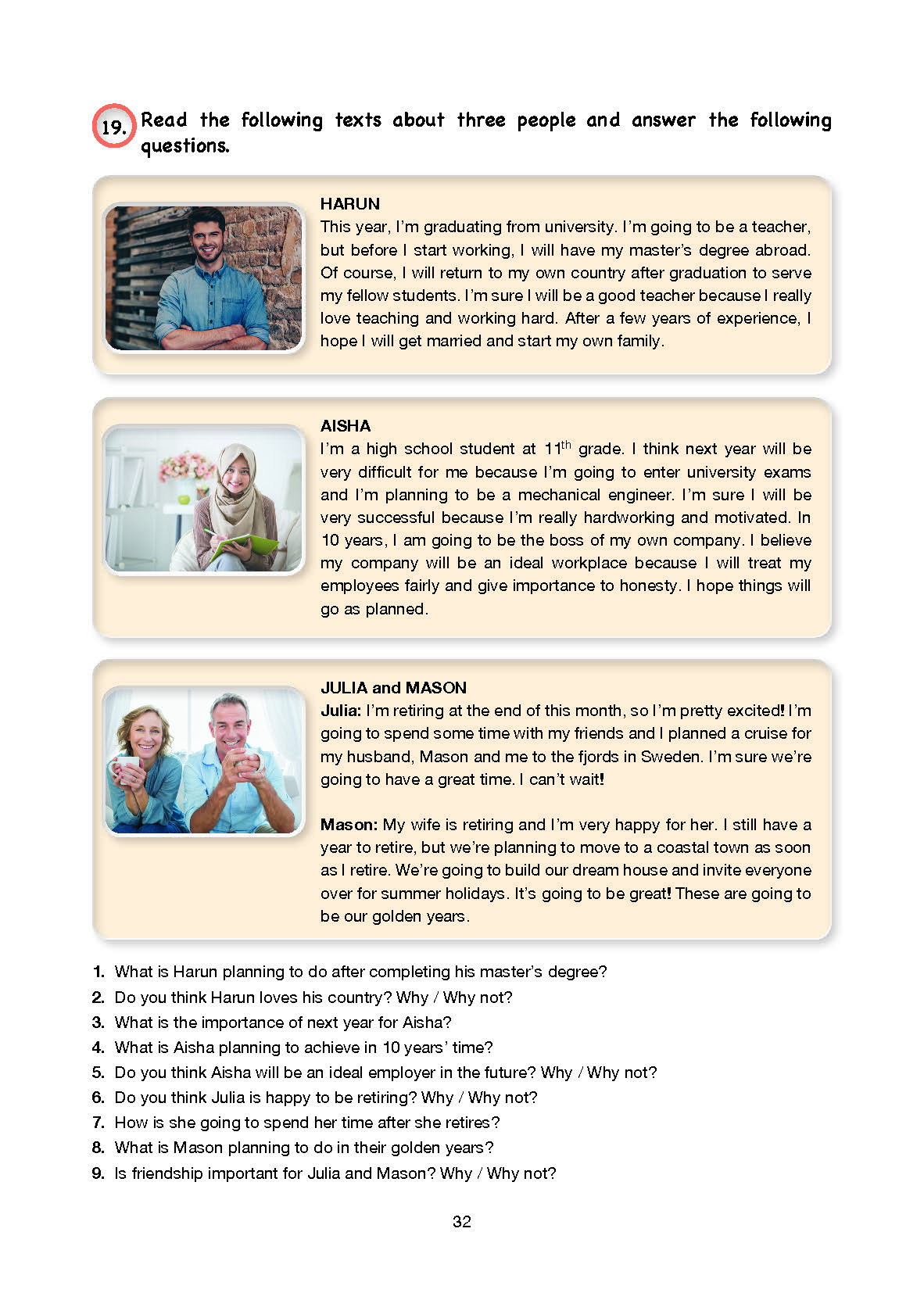 10. Sınıf Cem Yayınları İngilizce Ders Kitabı Sayfa 32 Cevapları