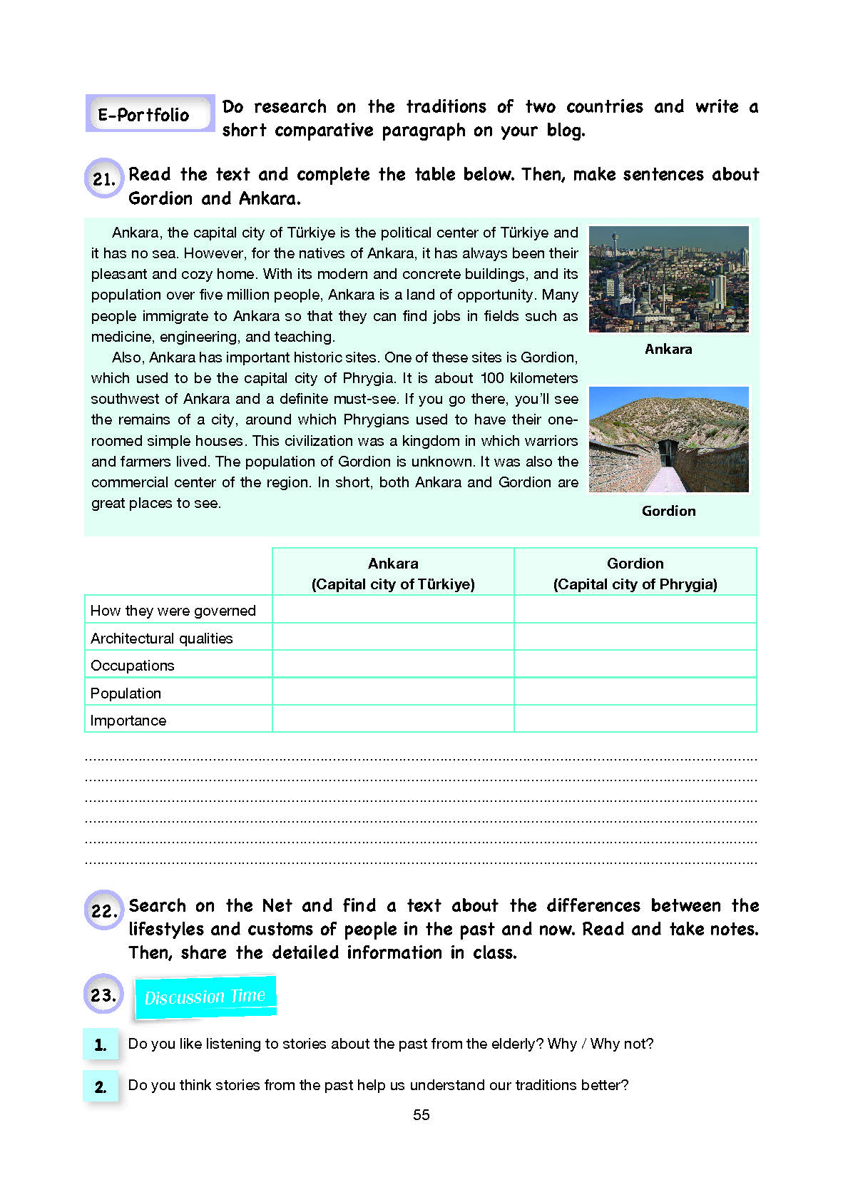 10. Sınıf Cem Yayınları İngilizce Ders Kitabı Sayfa 55 Cevapları