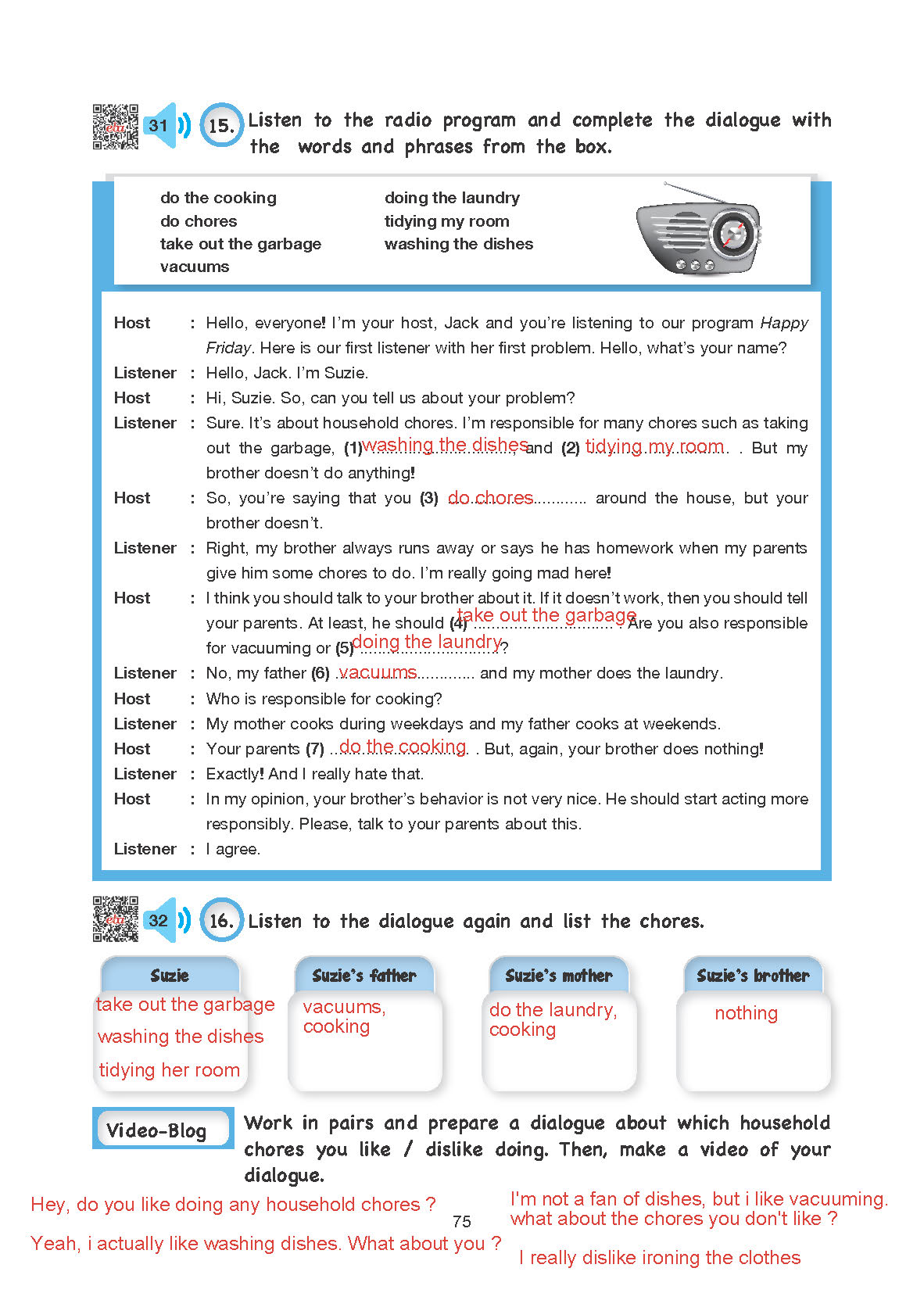 10. Sınıf Cem Yayınları İngilizce Ders Kitabı Sayfa 75 Cevapları