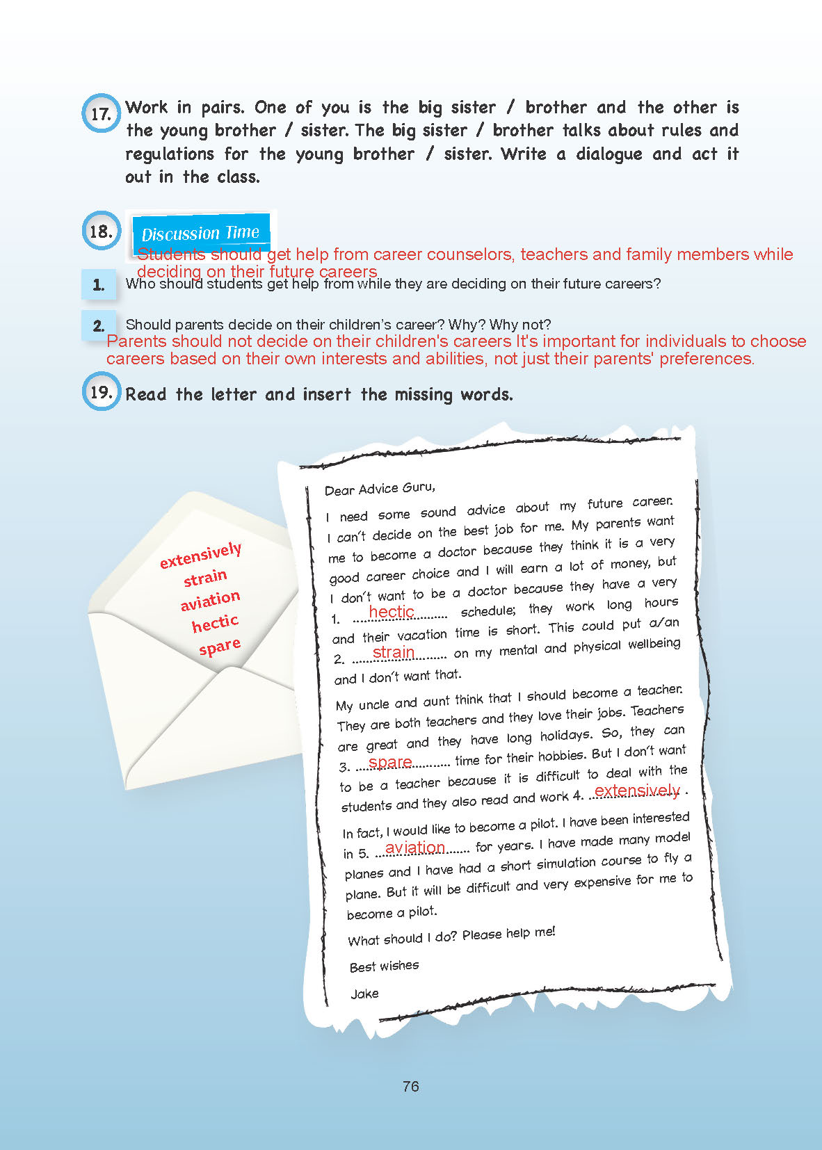 10. Sınıf Cem Yayınları İngilizce Ders Kitabı Sayfa 76 Cevapları