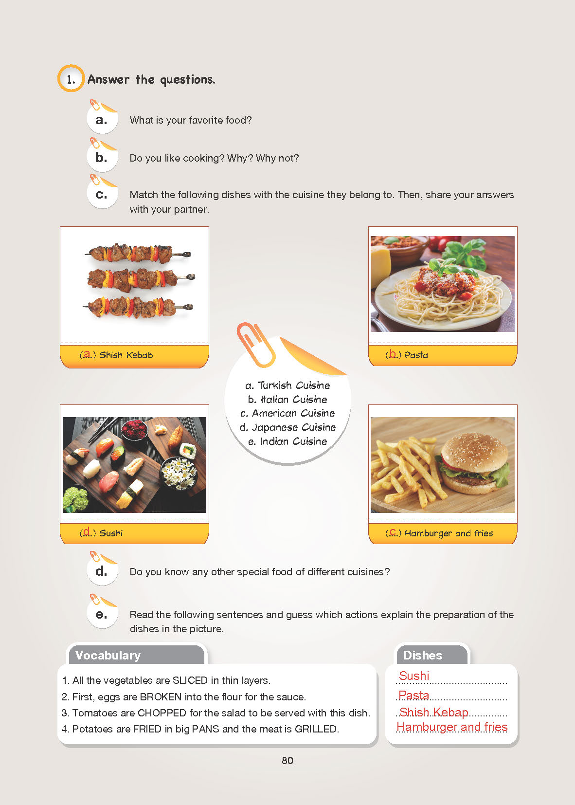 10. Sınıf Cem Yayınları İngilizce Ders Kitabı Sayfa 80 Cevapları