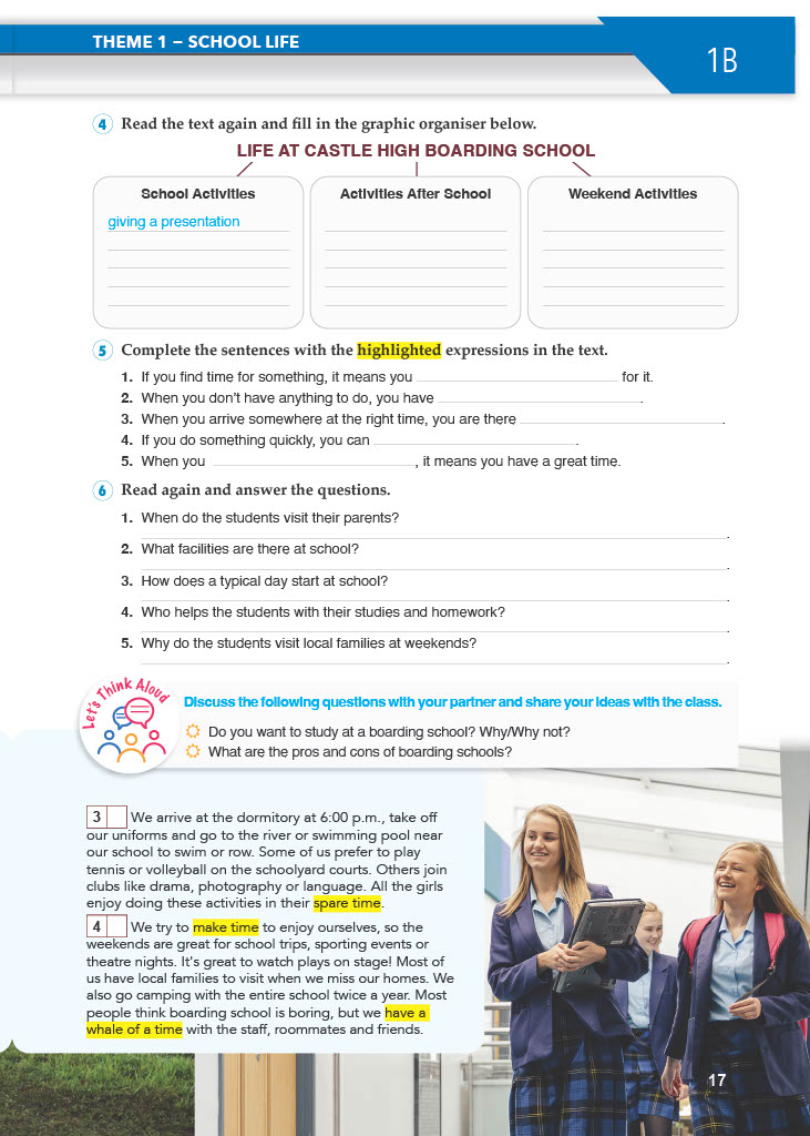 10. Sınıf Meb Yayınları Spice Up İngilizce Ders Kitabı Sayfa 17 Cevapları