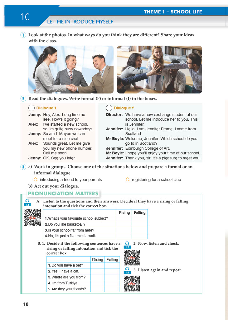 10. Sınıf Meb Yayınları Spice Up İngilizce Ders Kitabı Sayfa 18 Cevapları