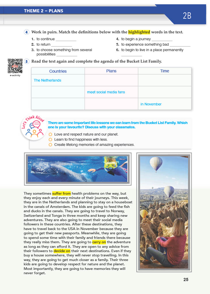 10. Sınıf Meb Yayınları Spice Up İngilizce Ders Kitabı Sayfa 25 Cevapları