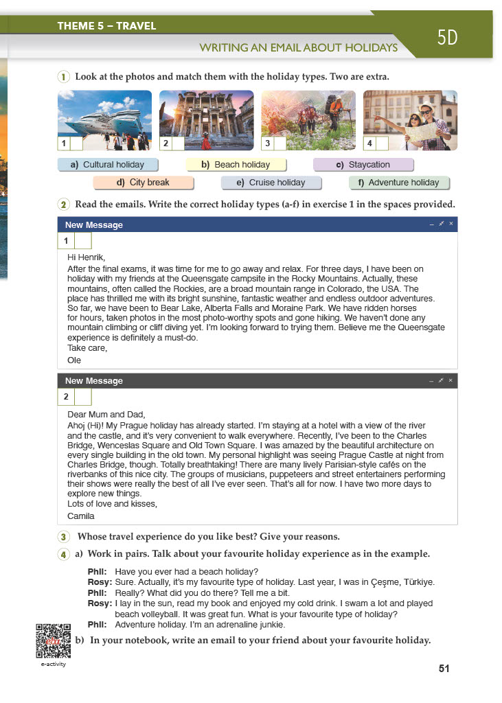 10. Sınıf Meb Yayınları Spice Up İngilizce Ders Kitabı Sayfa 51 Cevapları