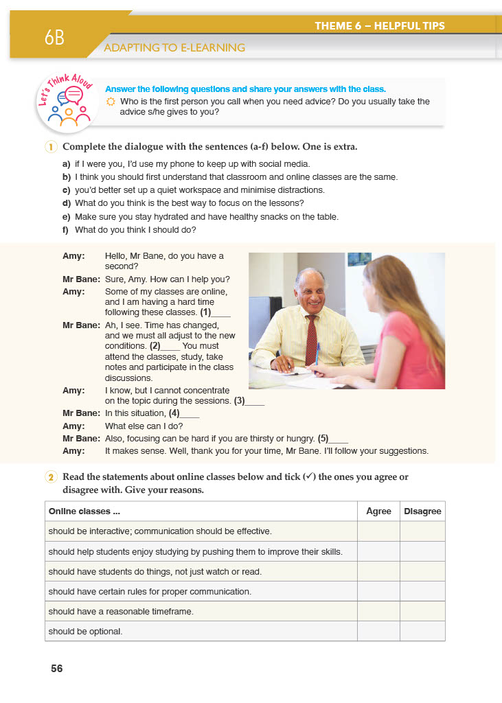 10. Sınıf Meb Yayınları Spice Up İngilizce Ders Kitabı Sayfa 56 Cevapları