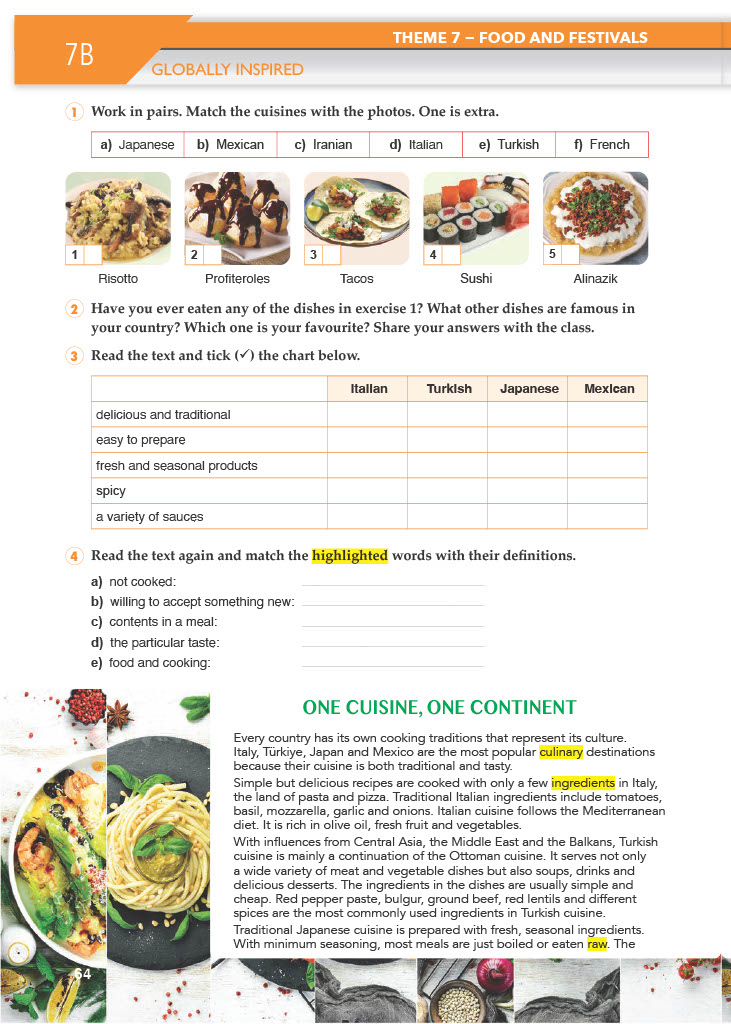 10. Sınıf Meb Yayınları Spice Up İngilizce Ders Kitabı Sayfa 64 Cevapları