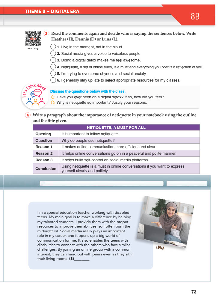 10. Sınıf Meb Yayınları Spice Up İngilizce Ders Kitabı Sayfa 73 Cevapları