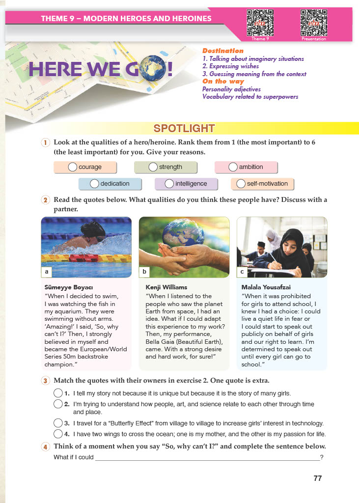 10. Sınıf Meb Yayınları Spice Up İngilizce Ders Kitabı Sayfa 77 Cevapları