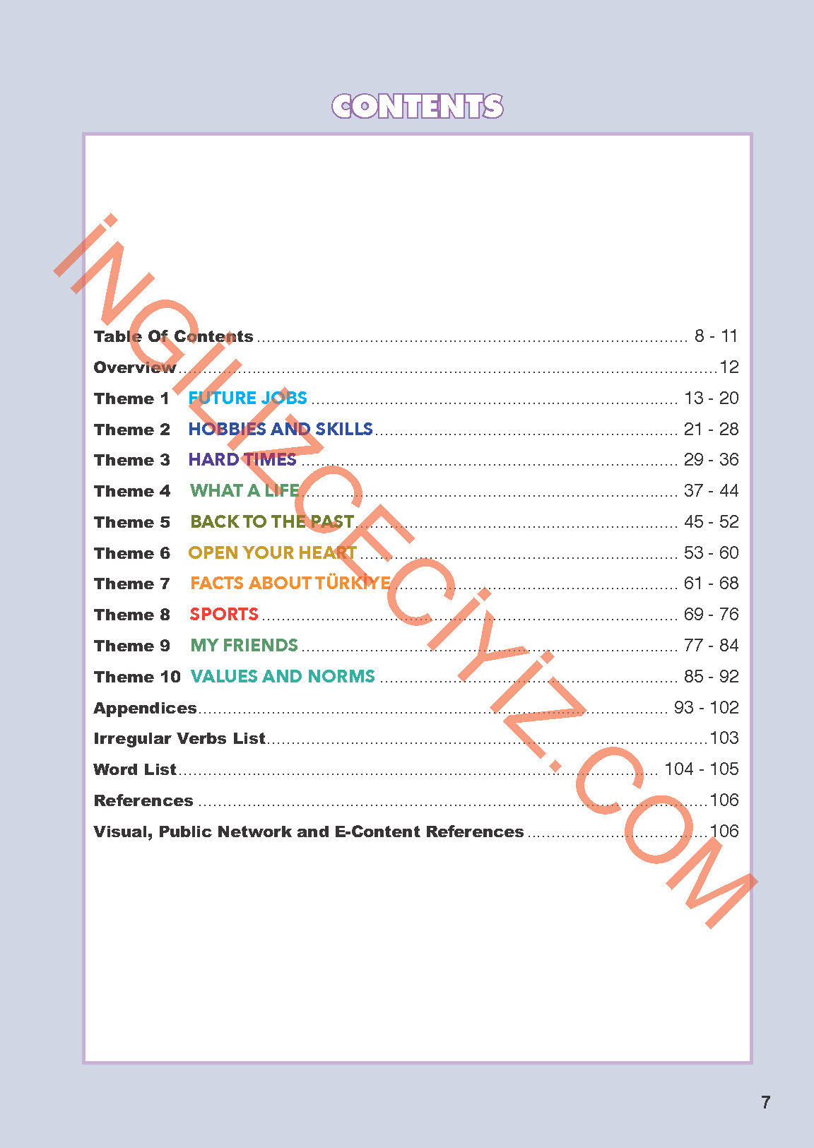 11. Sınıf Meb Yayınları Spice Up İngilizce Ders Kitabı Sayfa 07 Cevapları