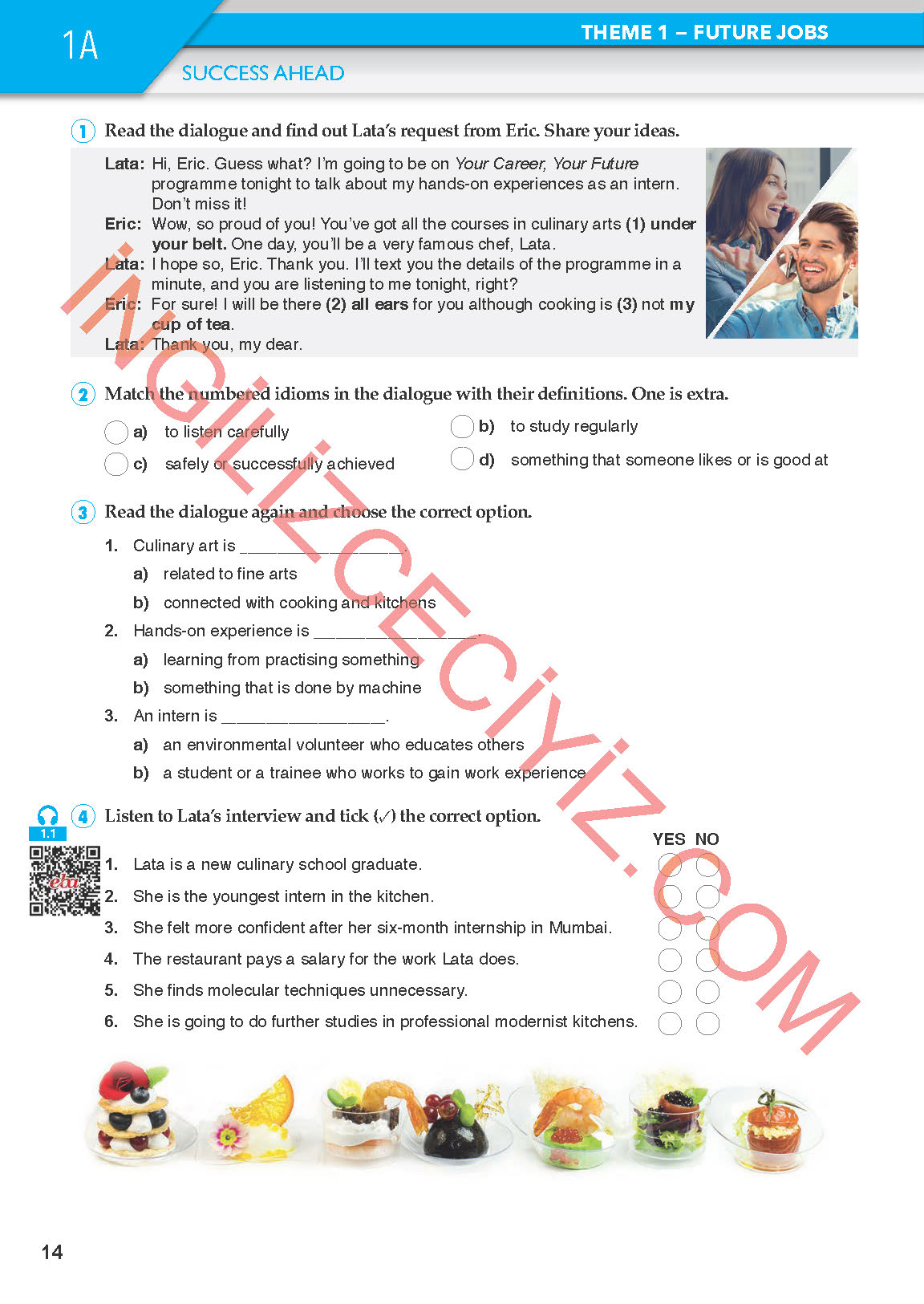 11. Sınıf Meb Yayınları Spice Up İngilizce Ders Kitabı Sayfa 14 Cevapları