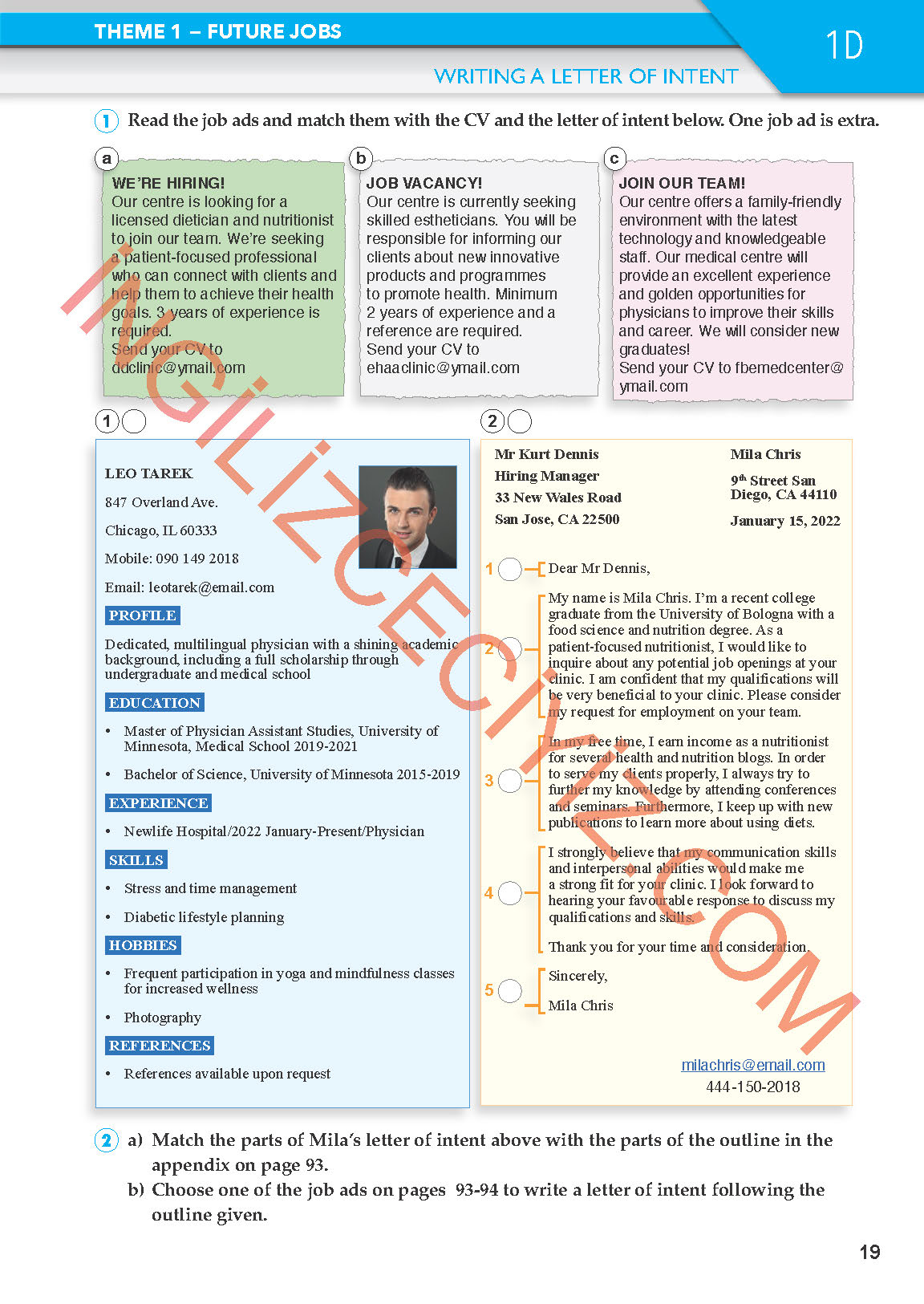 11. Sınıf Meb Yayınları Spice Up İngilizce Ders Kitabı Sayfa 19 Cevapları