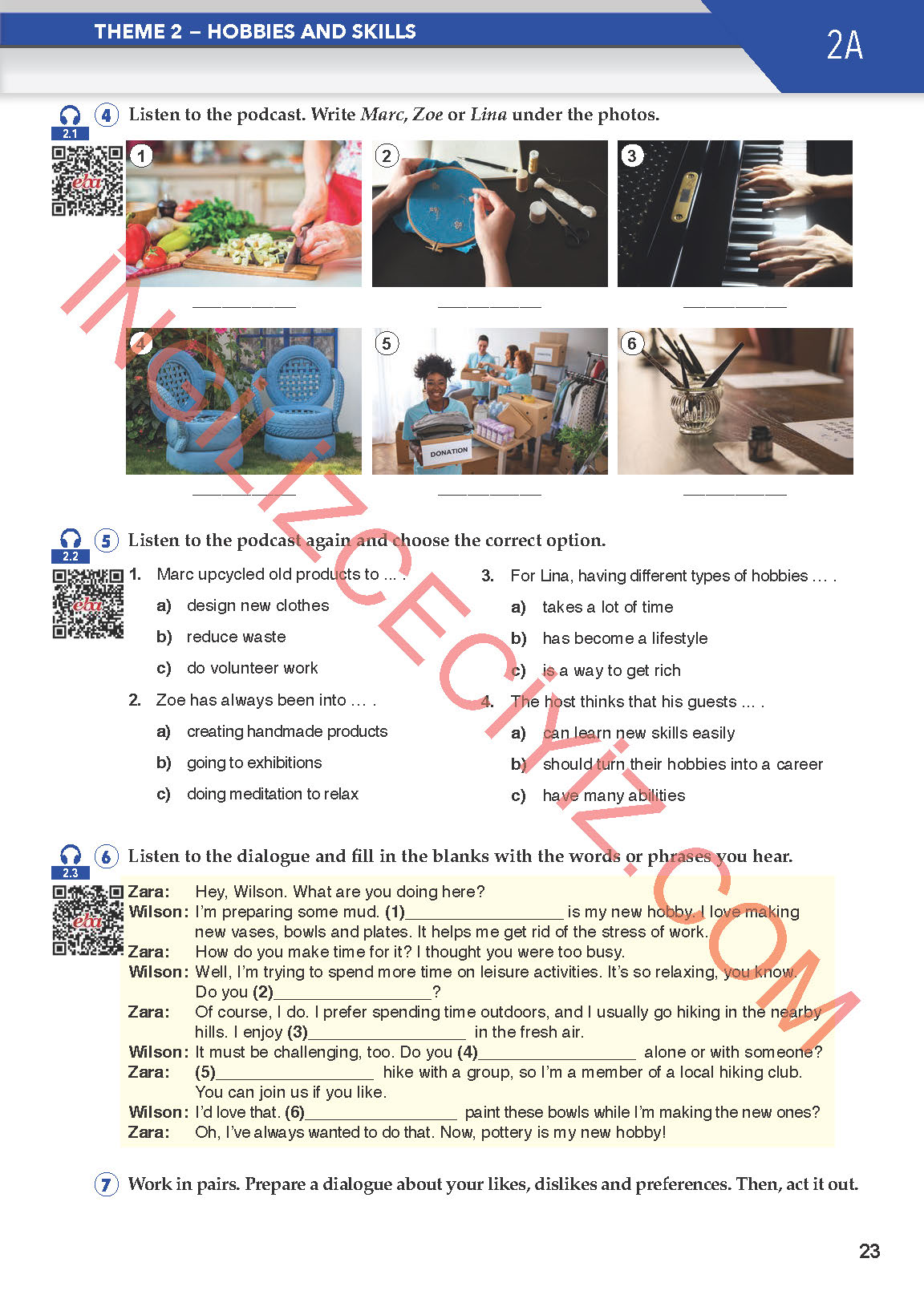 11. Sınıf Meb Yayınları Spice Up İngilizce Ders Kitabı Sayfa 23 Cevapları