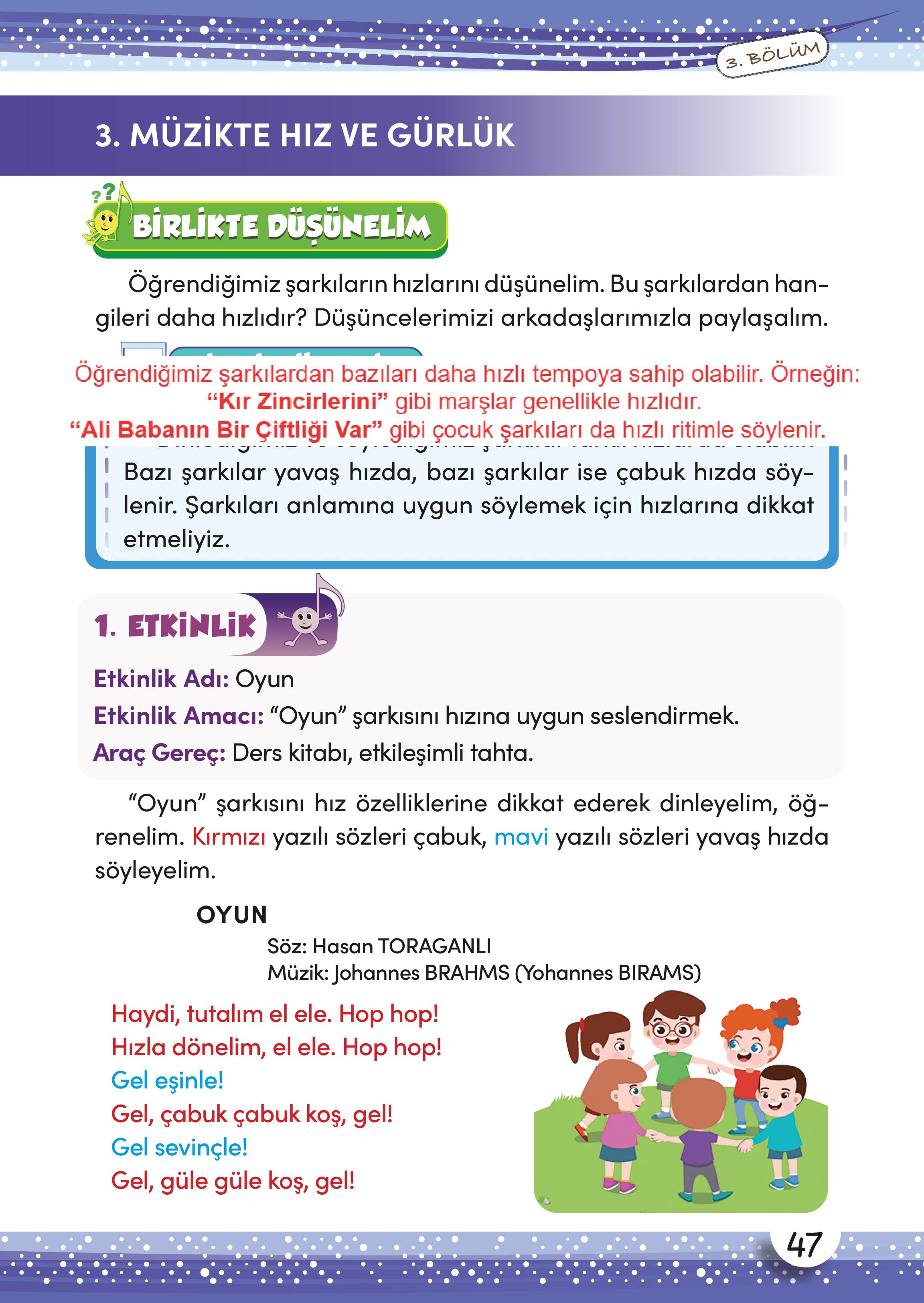 3. Sınıf Meb Yayınları Müzik Ders Kitabı Sayfa 48 Cevapları
