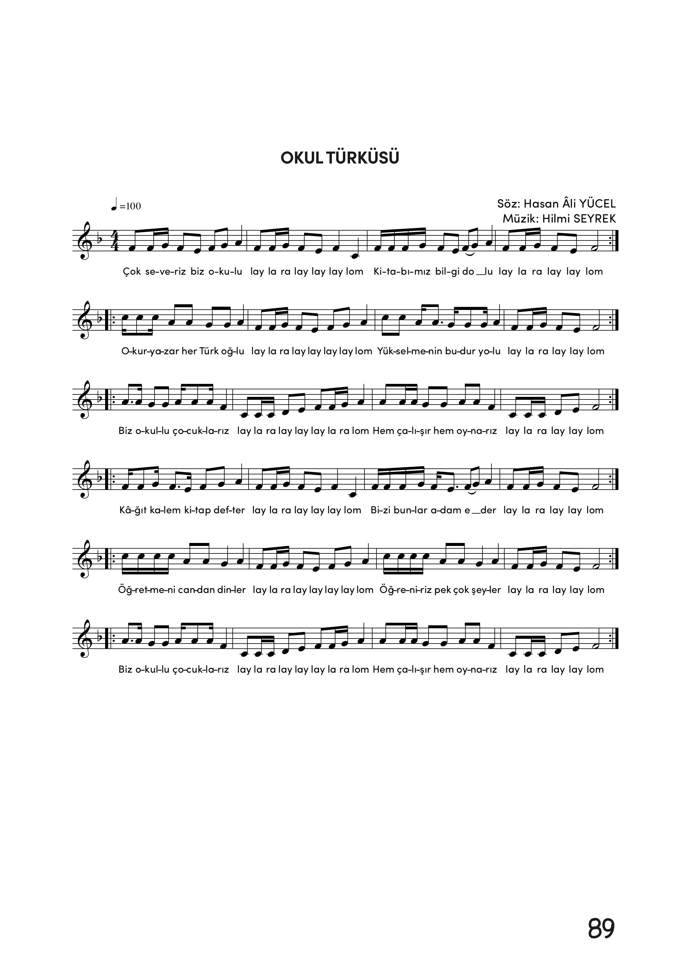 3. Sınıf Meb Yayınları Müzik Ders Kitabı Sayfa 90 Cevapları