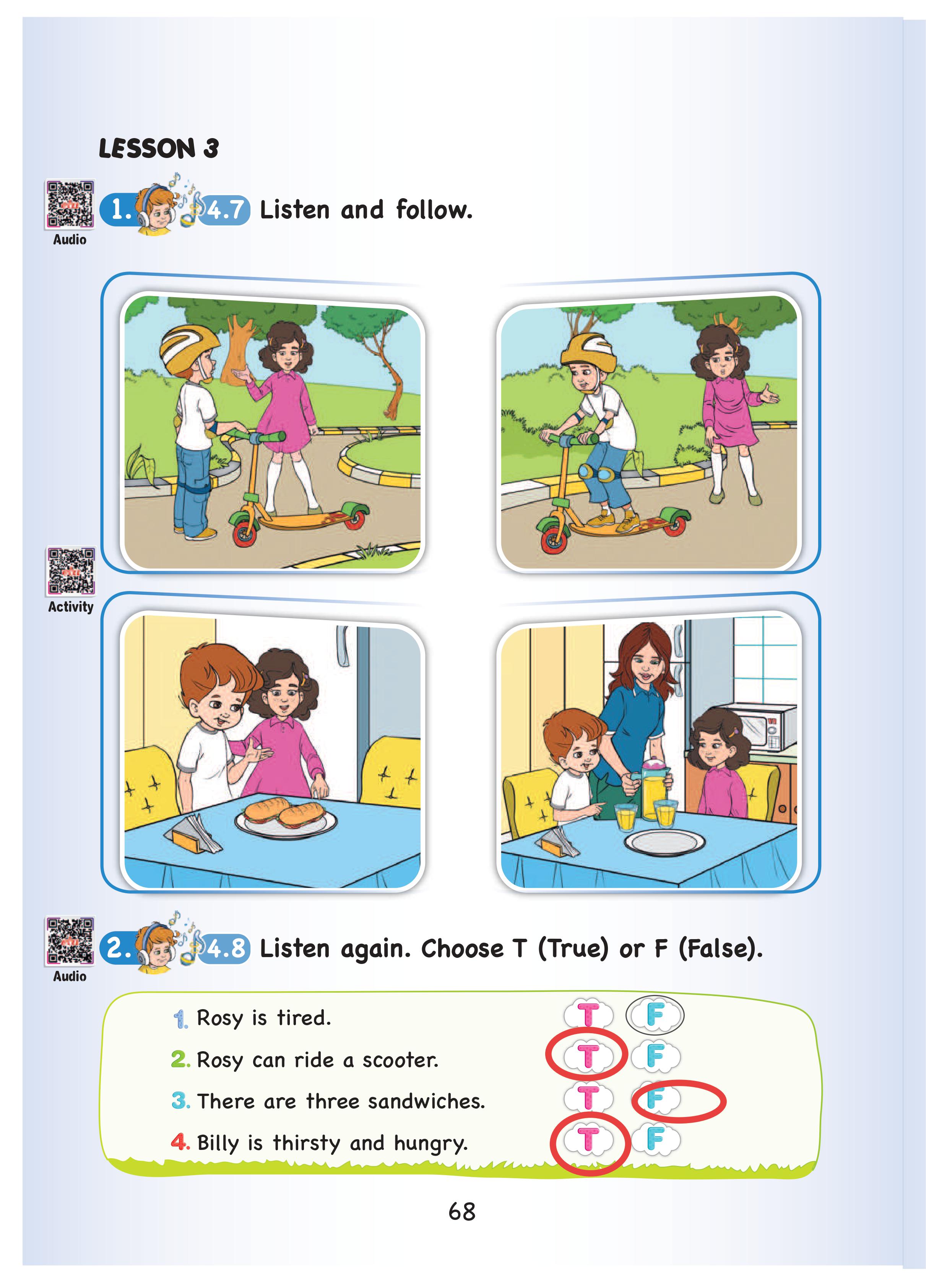 3. Sınıf Sdr Dikey Yayınları İngilizce Ders Kitabı Sayfa 68 Cevapları