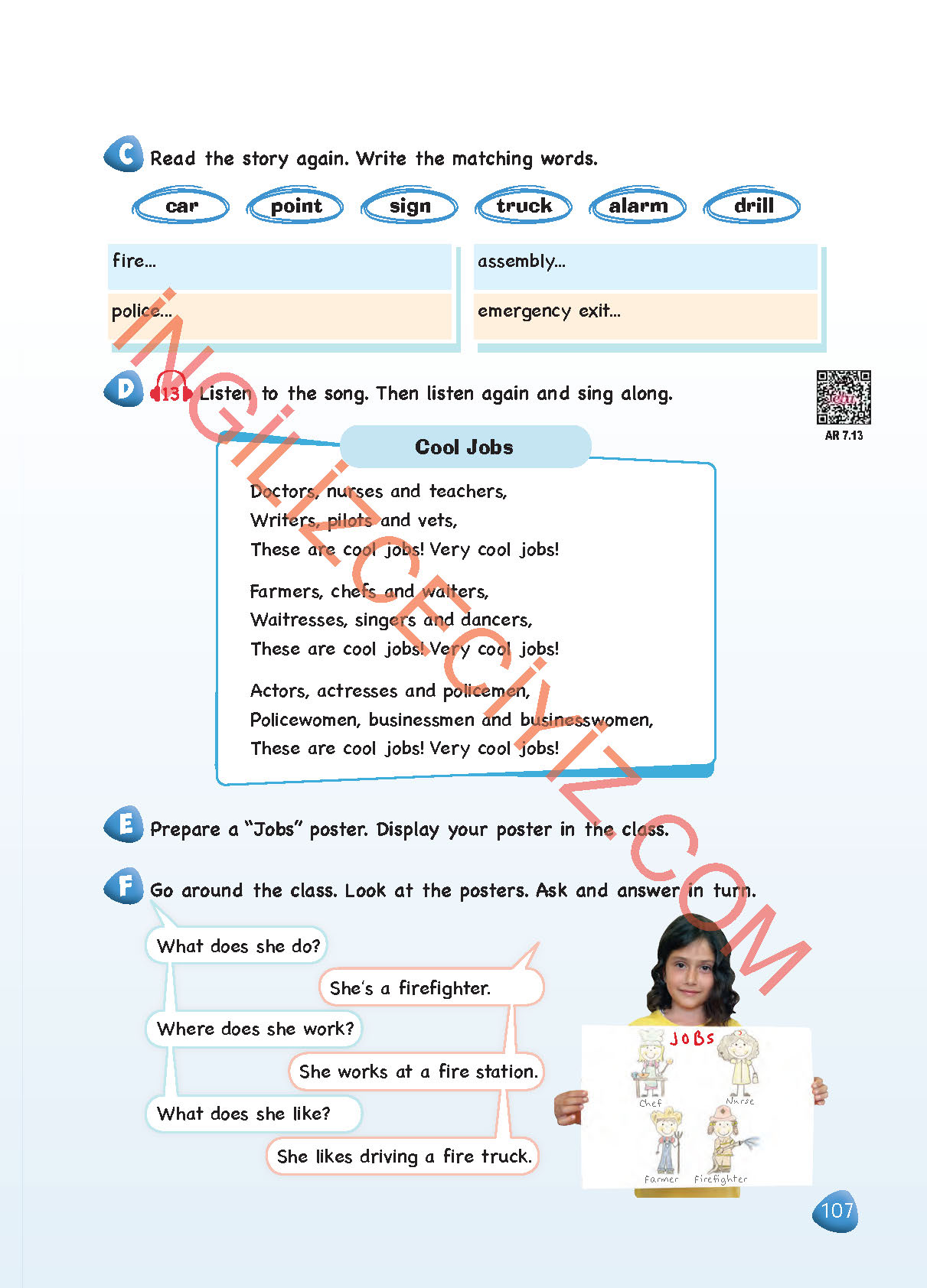 4. Sınıf Sdr Dikey Yayınları İngilizce Ders Kitabı Sayfa 107 Cevapları