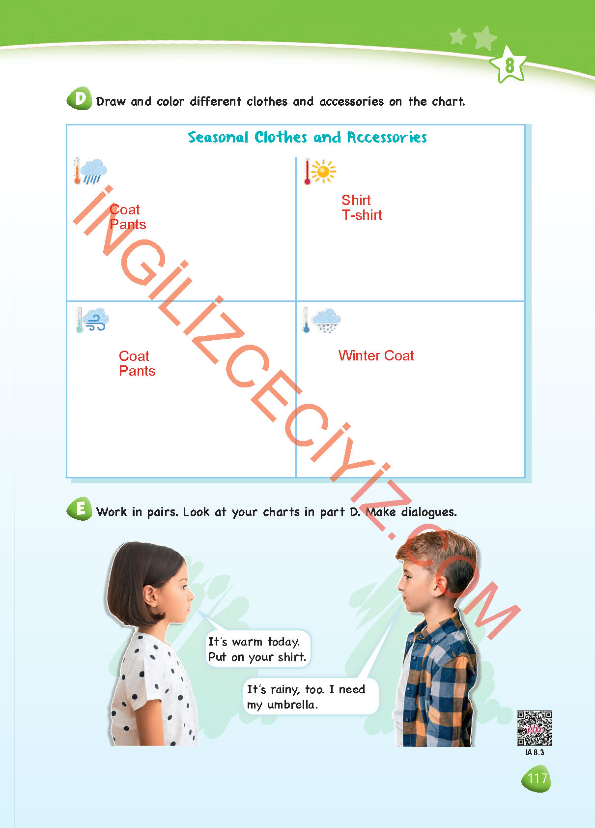 4. Sınıf Sdr Dikey Yayınları İngilizce Ders Kitabı Sayfa 117 Cevapları