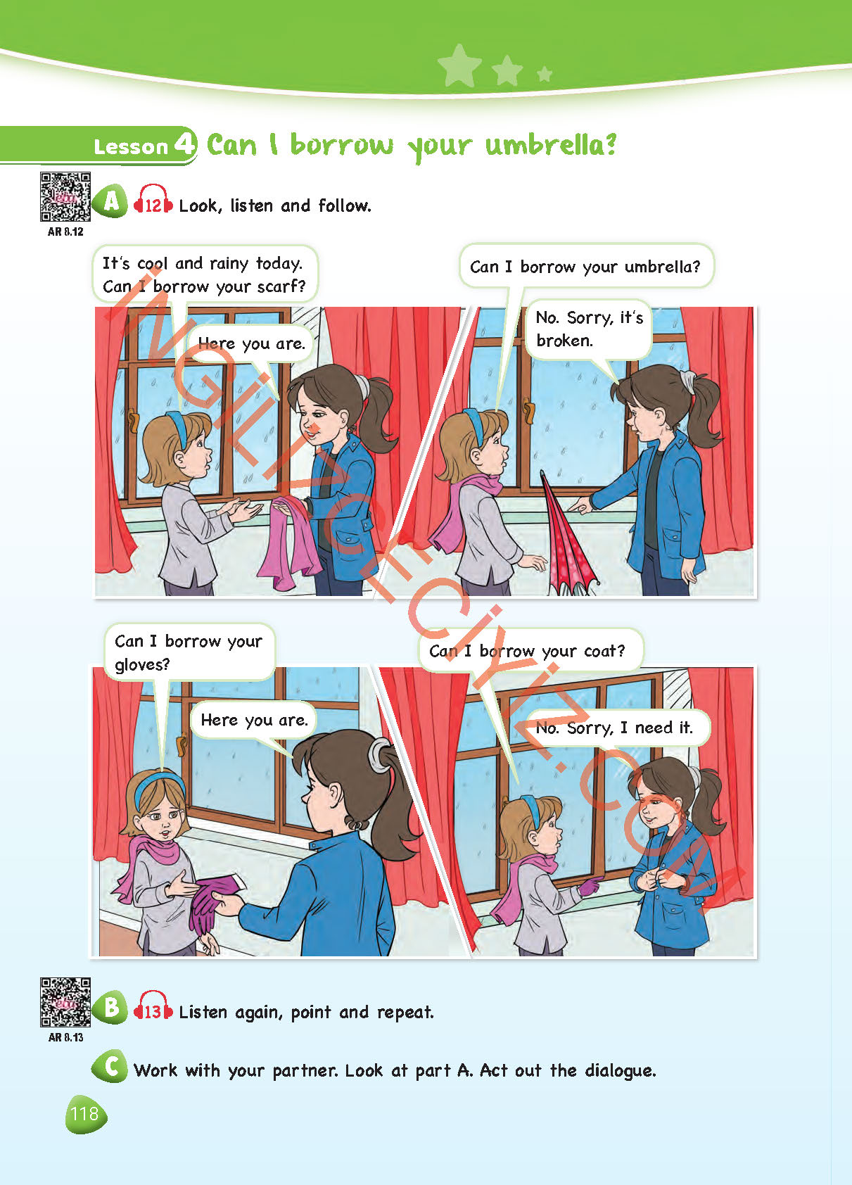 4. Sınıf Sdr Dikey Yayınları İngilizce Ders Kitabı Sayfa 118 Cevapları