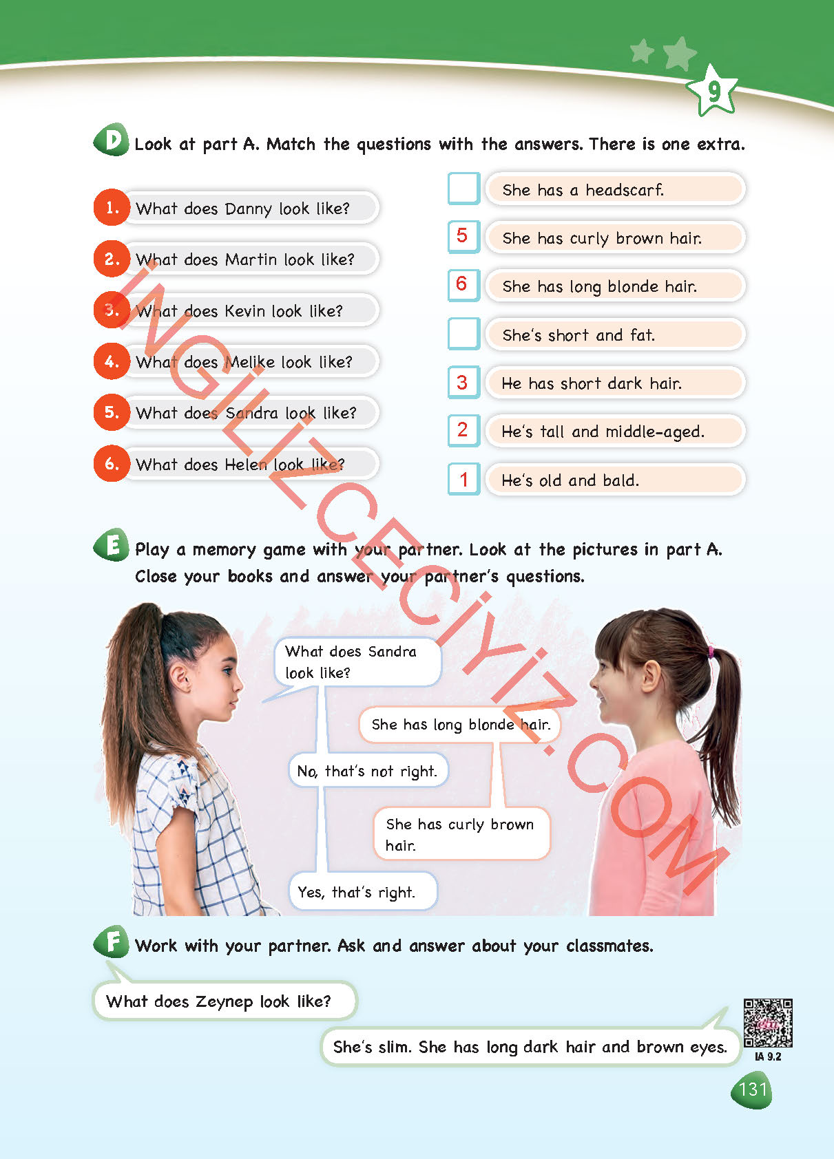 4. Sınıf Sdr Dikey Yayınları İngilizce Ders Kitabı Sayfa 131 Cevapları