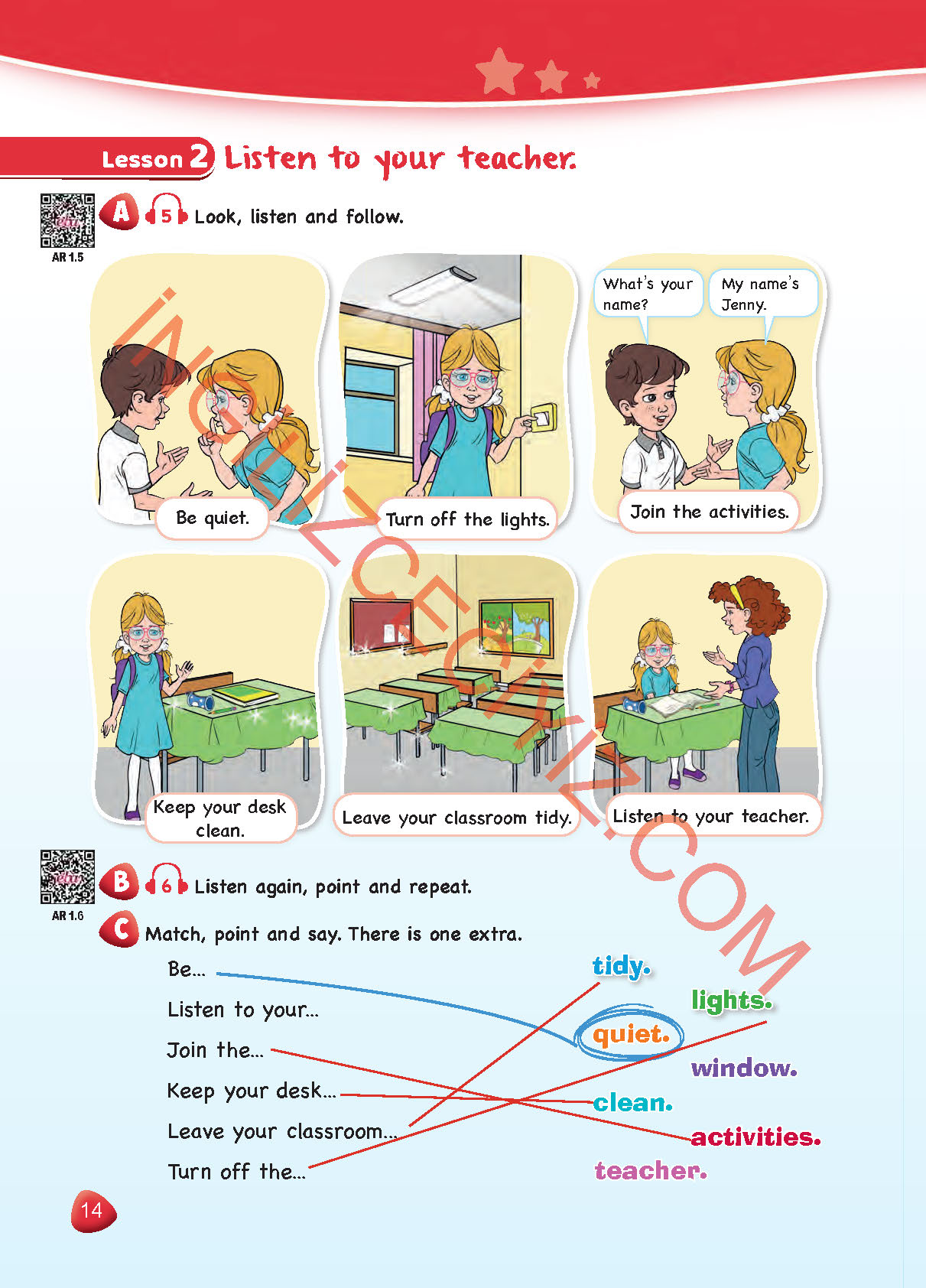 4. Sınıf Sdr Dikey Yayınları İngilizce Ders Kitabı Sayfa 14 Cevapları