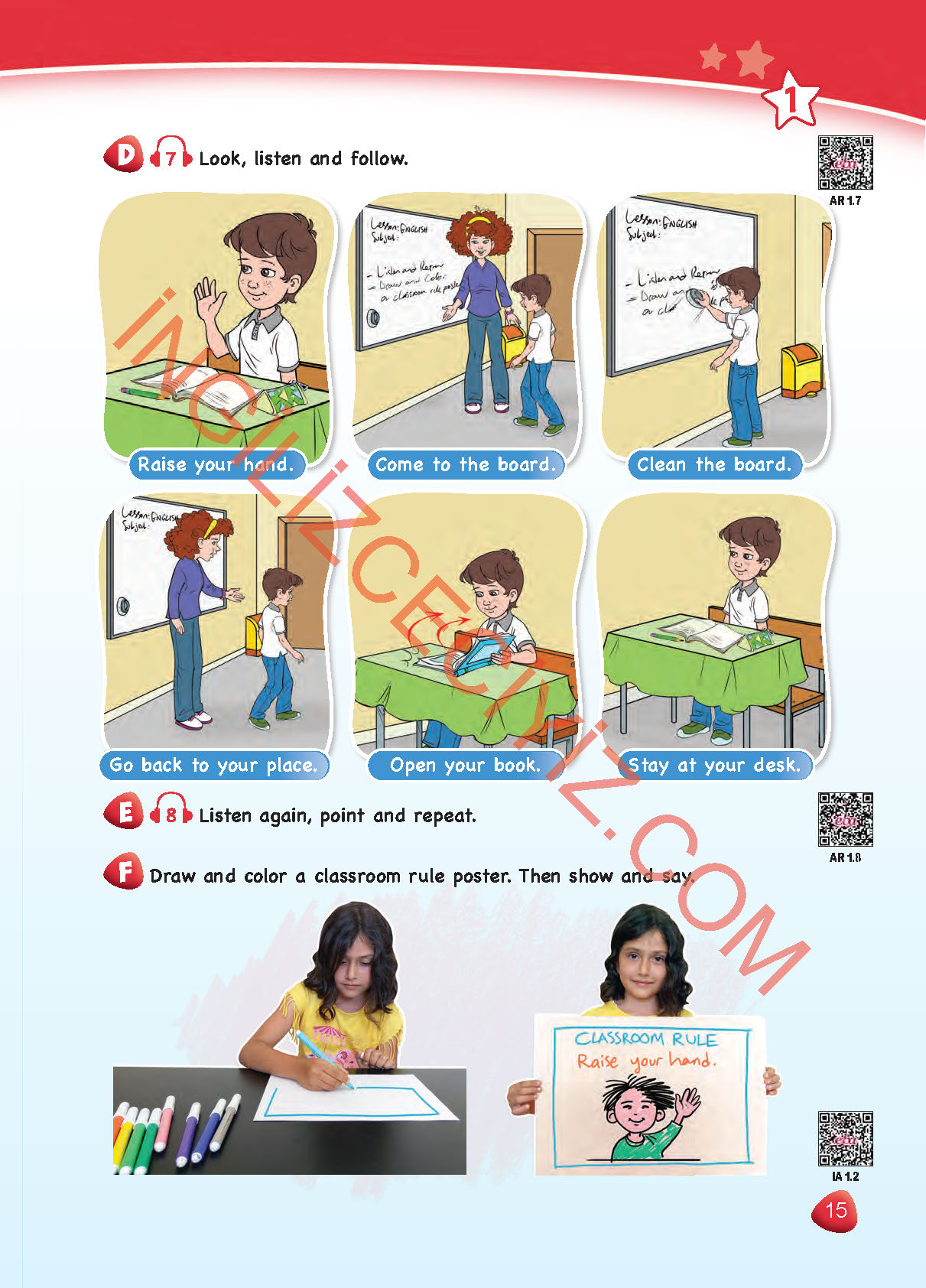 4. Sınıf Sdr Dikey Yayınları İngilizce Ders Kitabı Sayfa 15 Cevapları 4. Sınıf Sdr Dikey Yayınları İngilizce Ders Kitabı Sayfa 15 Cevapları