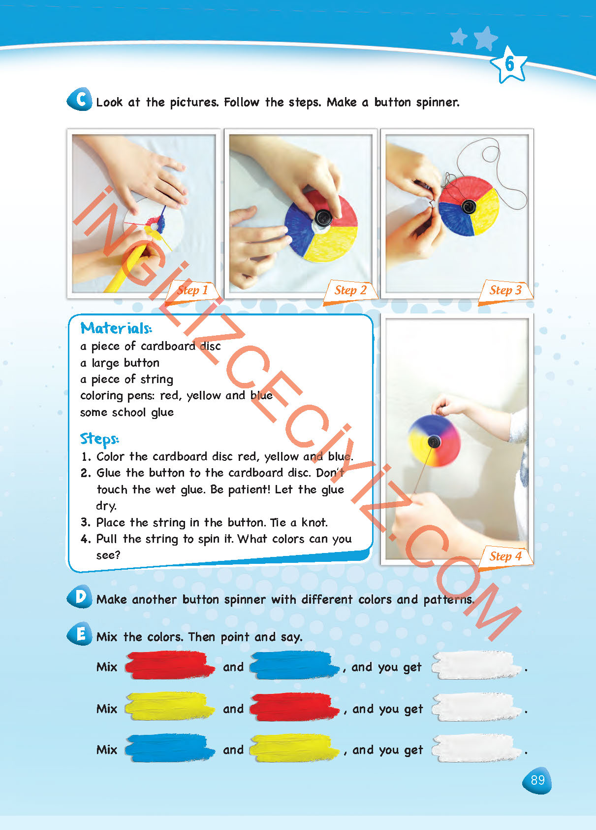 4. Sınıf Sdr Dikey Yayınları İngilizce Ders Kitabı Sayfa 89 Cevapları