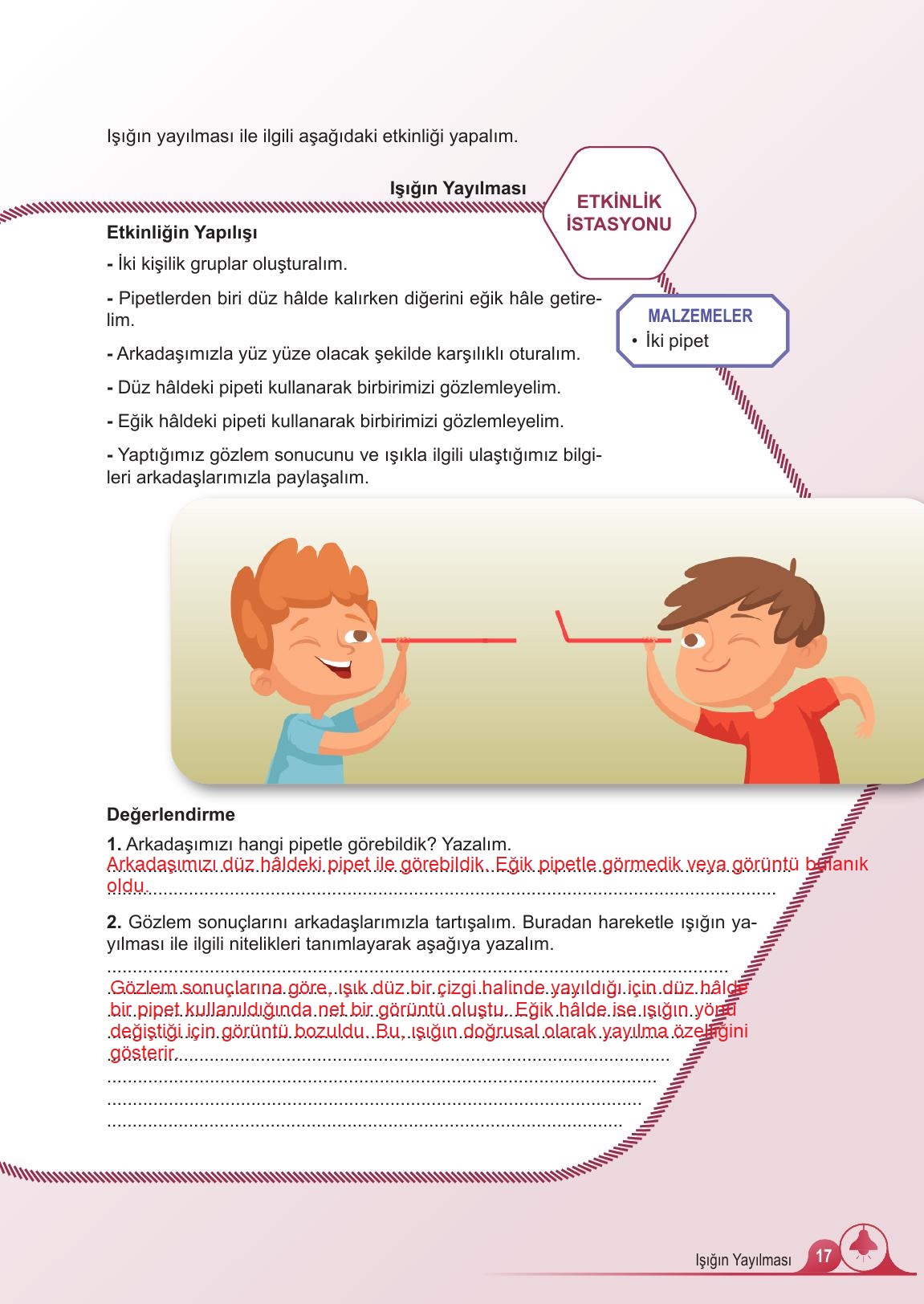 5. Sınıf Meb Yayınları 2. Kitap Fen Bilimleri Ders Kitabı Sayfa 17 Cevapları 5. Sınıf Meb Yayınları 2. Kitap Fen Bilimleri Ders Kitabı Sayfa 17 Cevapları