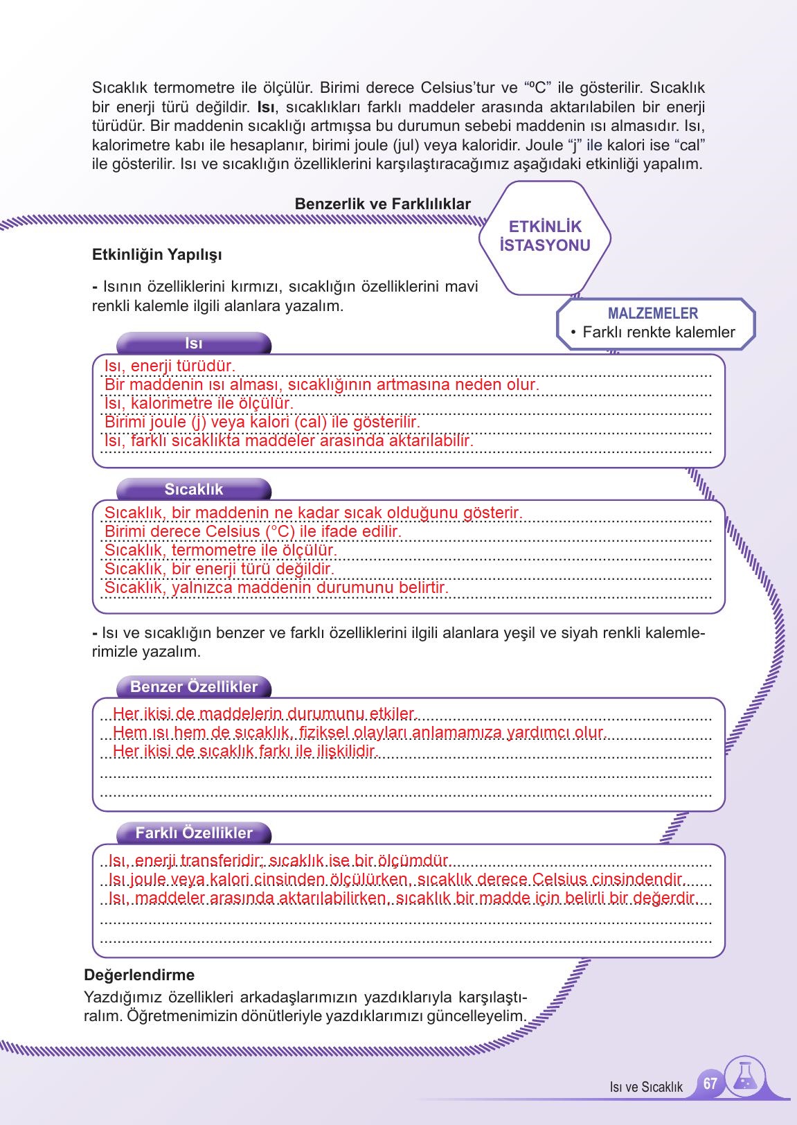 5. Sınıf Meb Yayınları 2. Kitap Fen Bilimleri Ders Kitabı Sayfa 67 Cevapları 5. Sınıf Meb Yayınları 2. Kitap Fen Bilimleri Ders Kitabı Sayfa 67 Cevapları