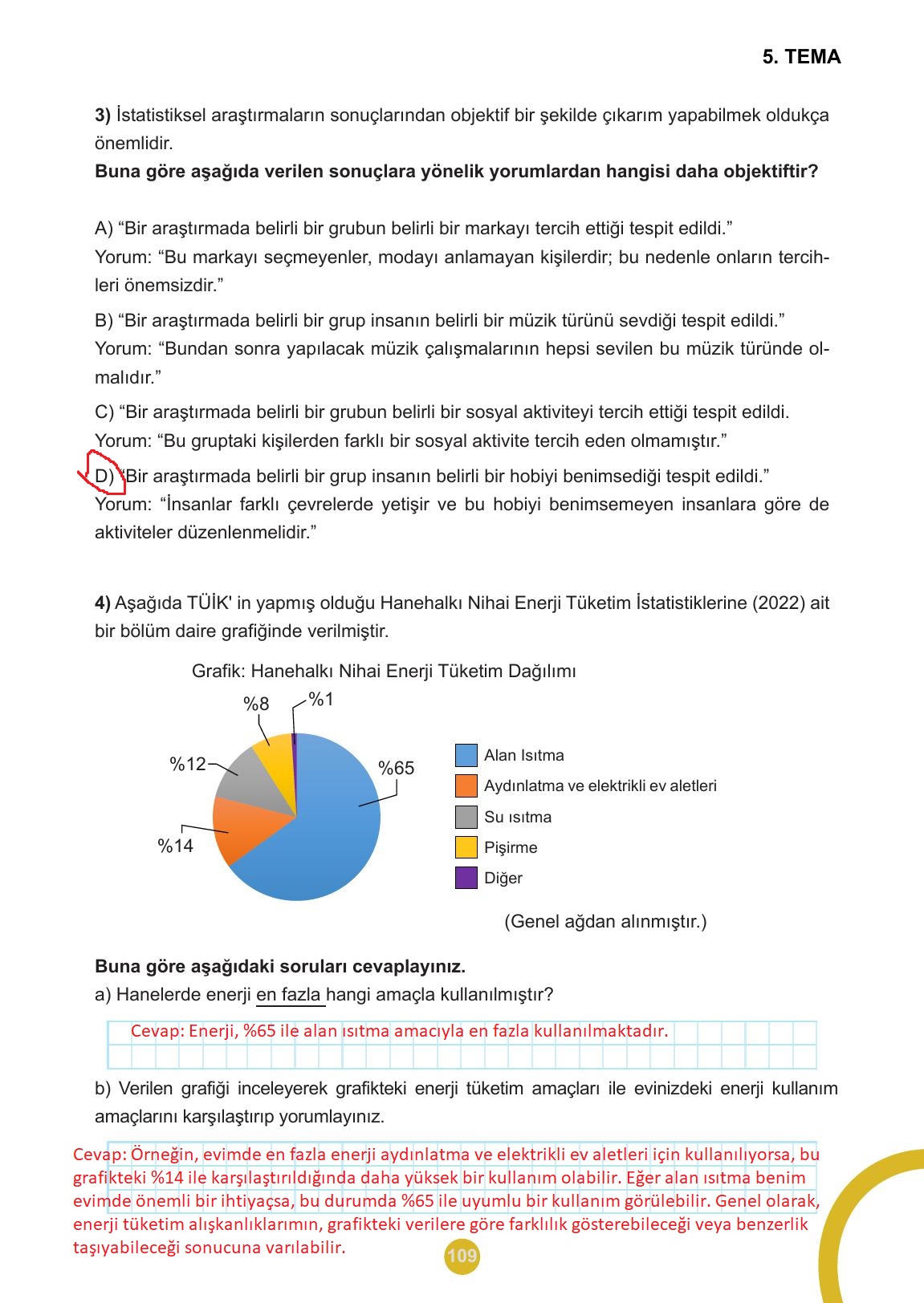 5. Sınıf Meb Yayınları 2. Kitap Matematik Ders Kitabı Sayfa 109 Cevapları