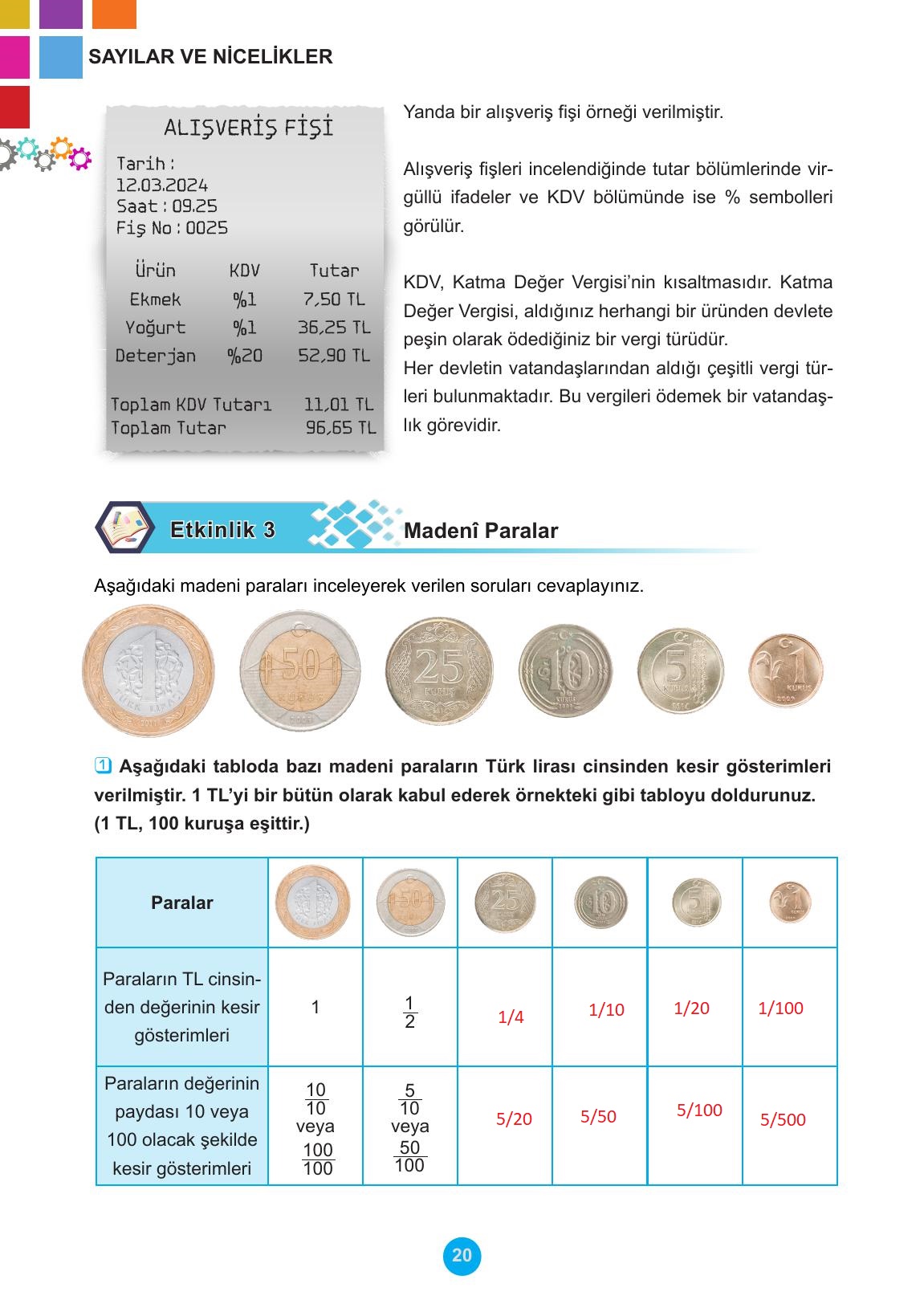 5. Sınıf Meb Yayınları 2. Kitap Matematik Ders Kitabı Sayfa 20 Cevapları
