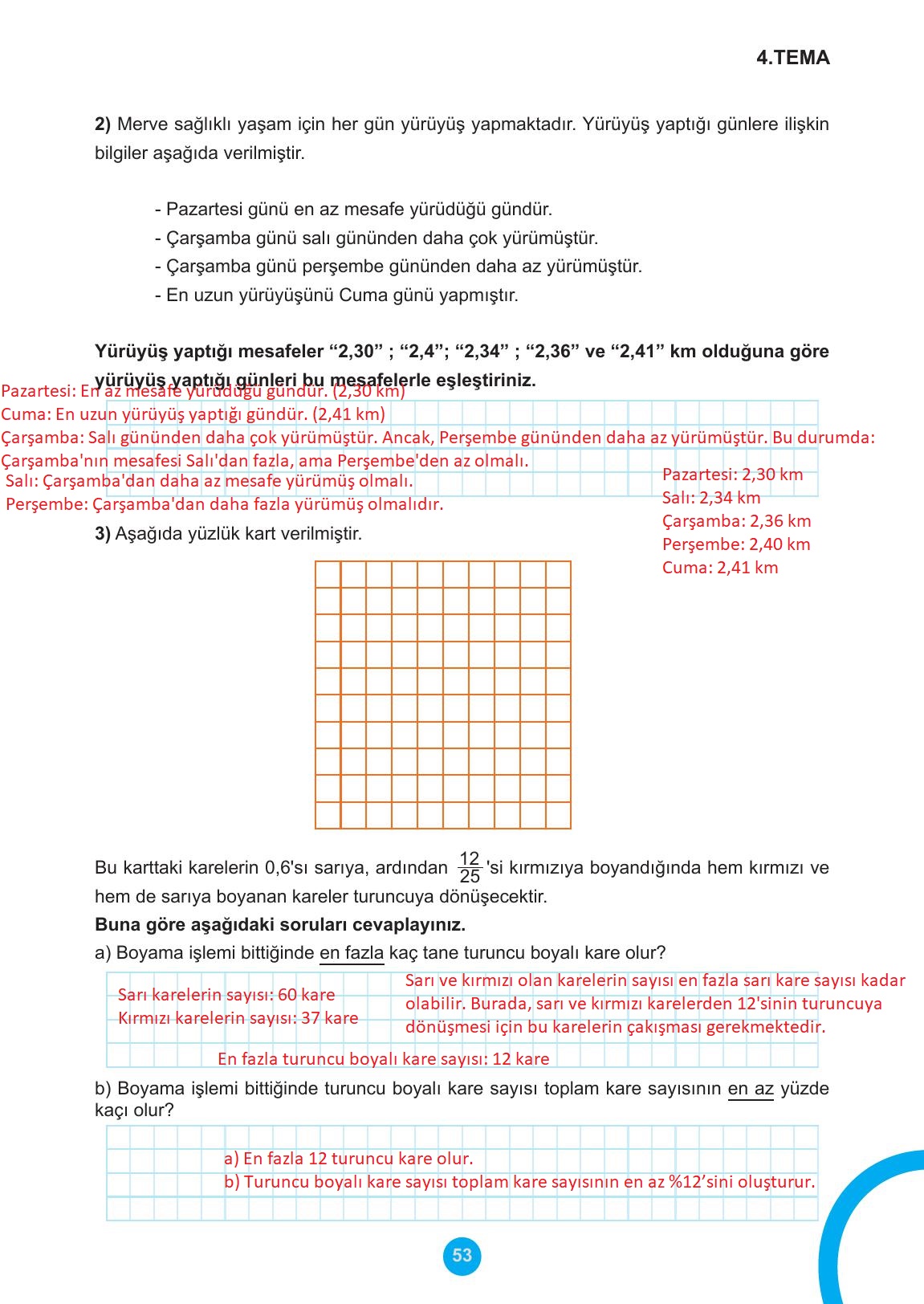 5. Sınıf Meb Yayınları 2. Kitap Matematik Ders Kitabı Sayfa 53 Cevapları