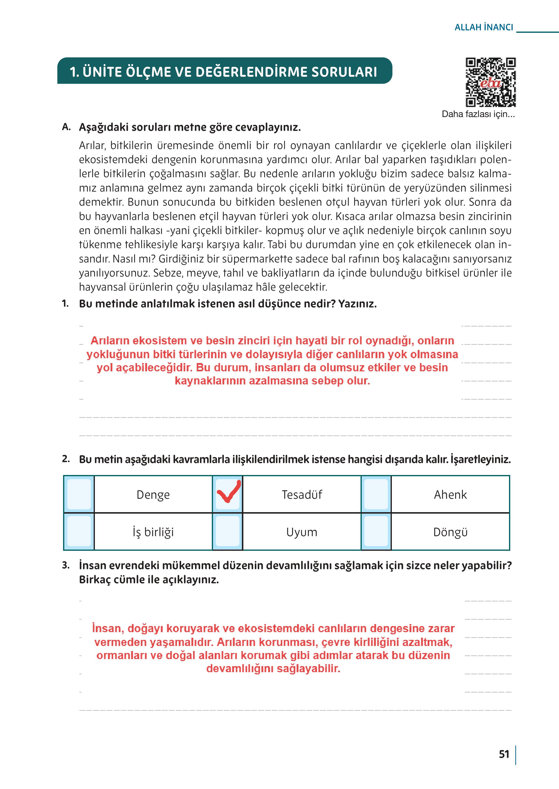 5. Sınıf Meb Yayınları Din Kültürü Ve Ahlak Bilgisi Ders Kitabı Sayfa 51 Cevapları 5. Sınıf Meb Yayınları Din Kültürü Ve Ahlak Bilgisi Ders Kitabı Sayfa 51 Cevapları