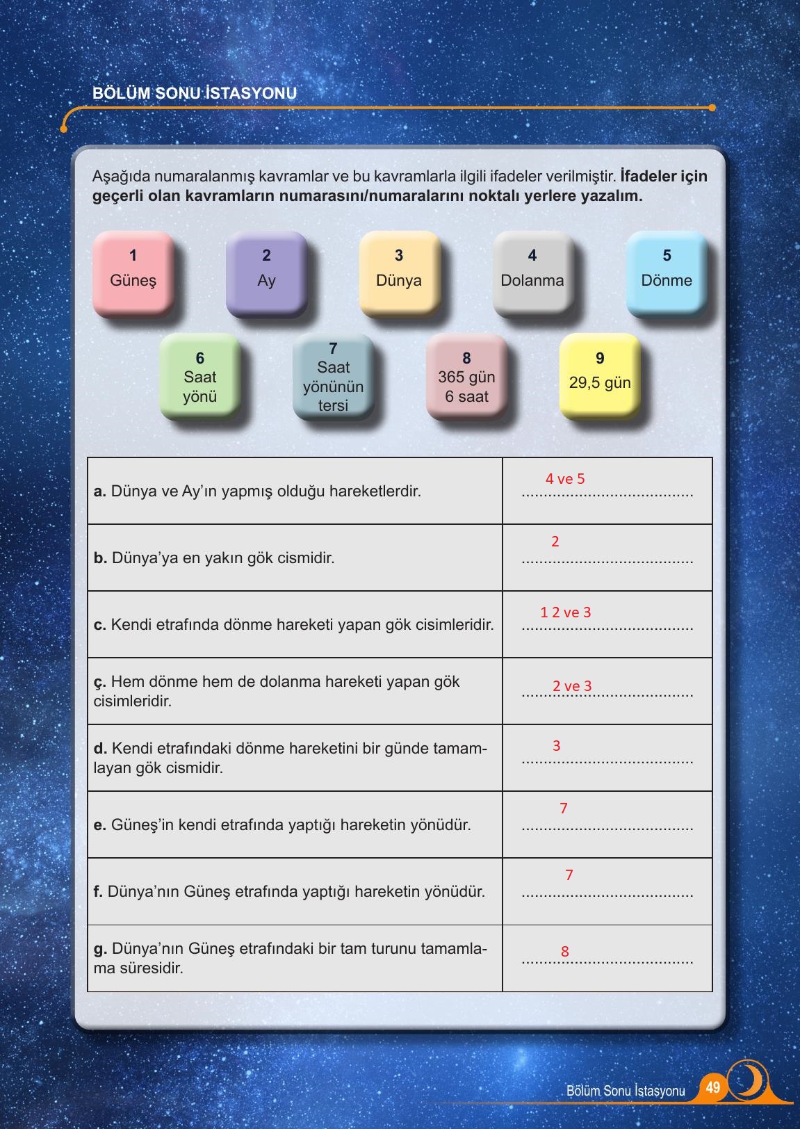 5. Sınıf Meb Yayınları Fen Bilimleri Ders Kitabı Sayfa 49 Cevapları 5. Sınıf Meb Yayınları Fen Bilimleri Ders Kitabı Sayfa 49 Cevapları