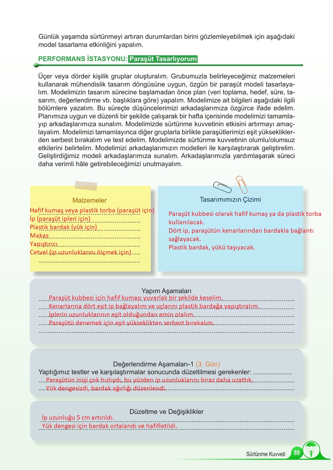 5. Sınıf Meb Yayınları Fen Bilimleri Ders Kitabı Sayfa 89 Cevapları 5. Sınıf Meb Yayınları Fen Bilimleri Ders Kitabı Sayfa 89 Cevapları