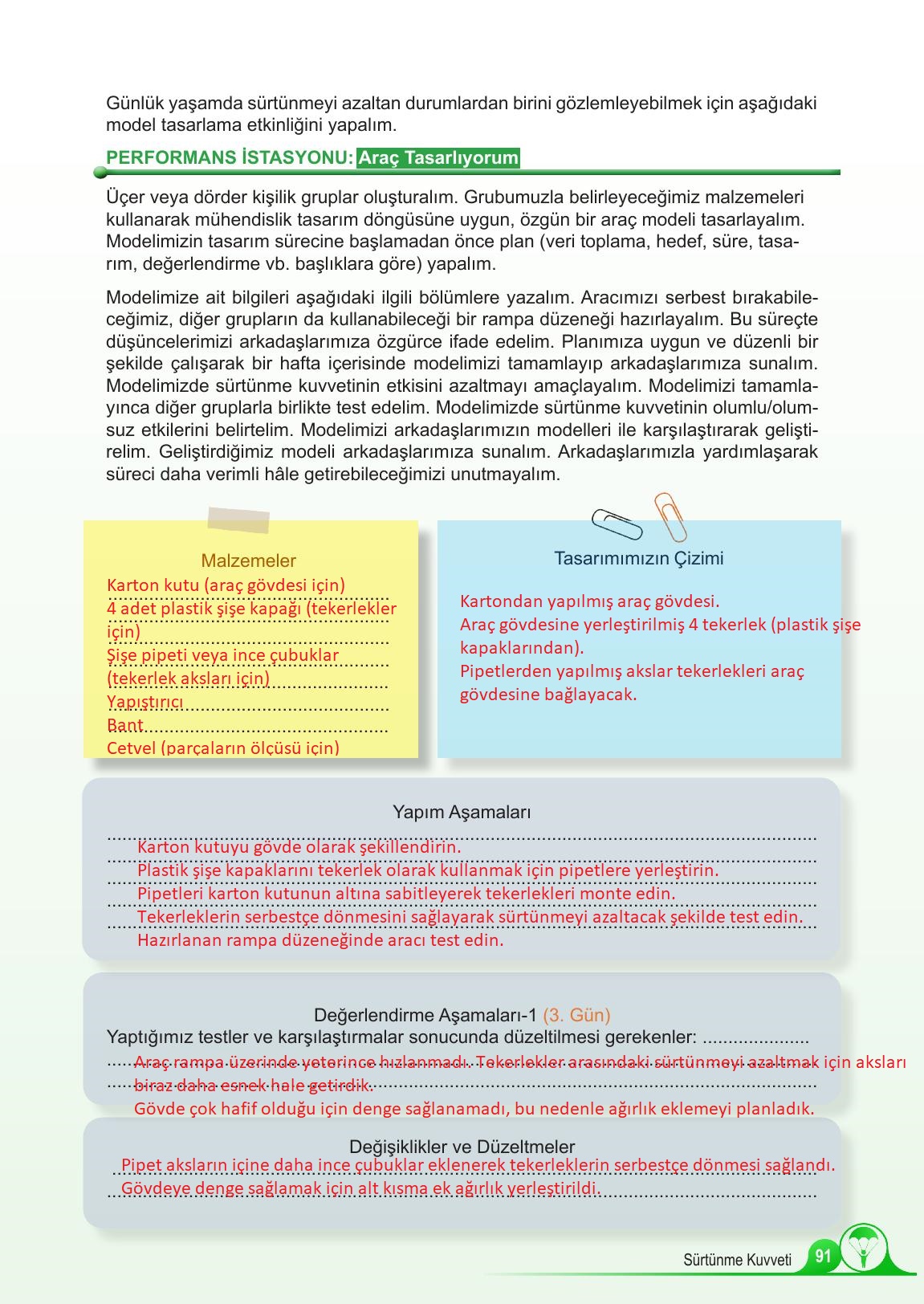 5. Sınıf Meb Yayınları Fen Bilimleri Ders Kitabı Sayfa 91 Cevapları 5. Sınıf Meb Yayınları Fen Bilimleri Ders Kitabı Sayfa 91 Cevapları