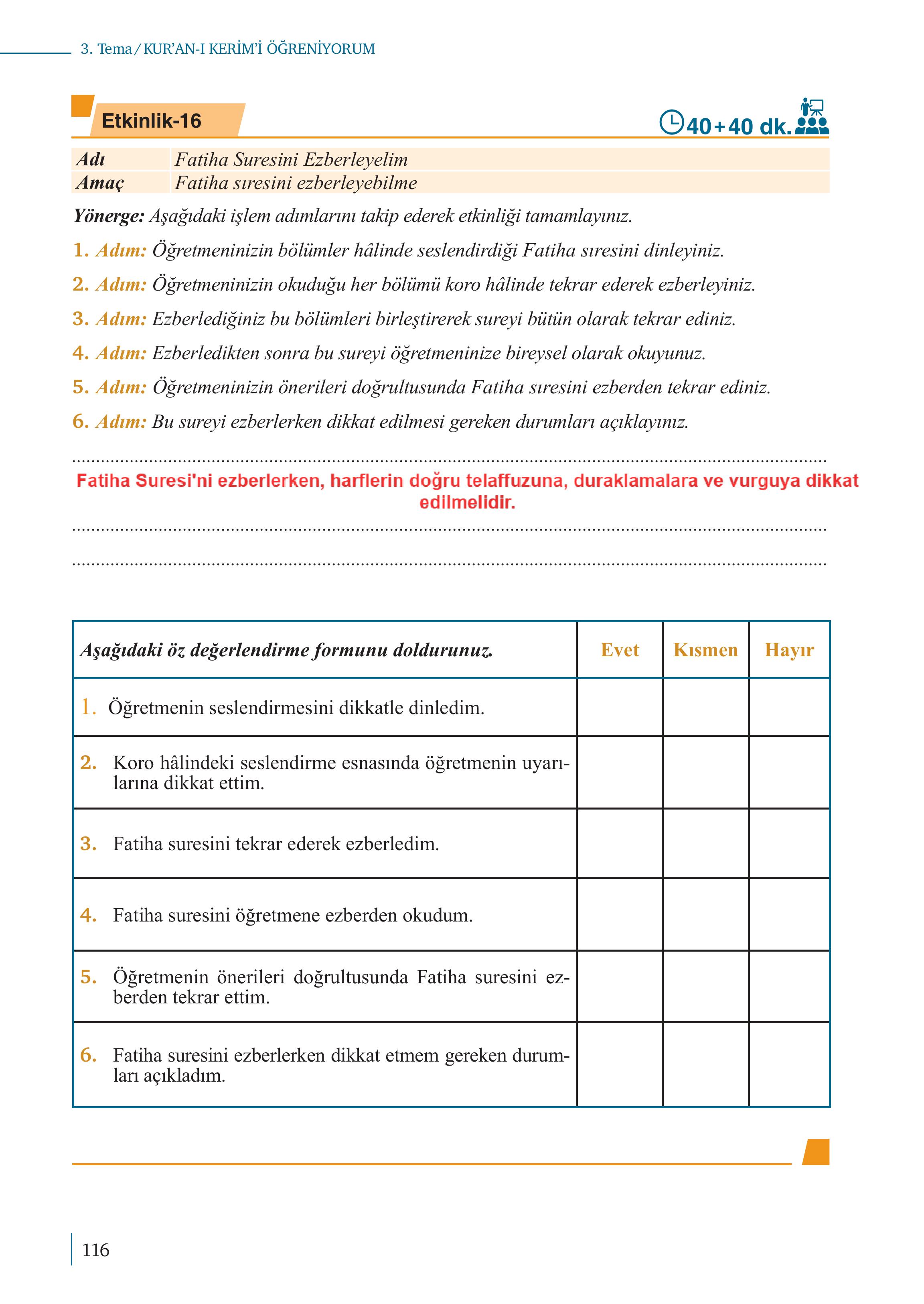 5. Sınıf Meb Yayınları Kur'an- Kerim Ders Kitabı Sayfa 116 Cevapları 5. Sınıf Meb Yayınları Kur'an- Kerim Ders Kitabı Sayfa 116 Cevapları