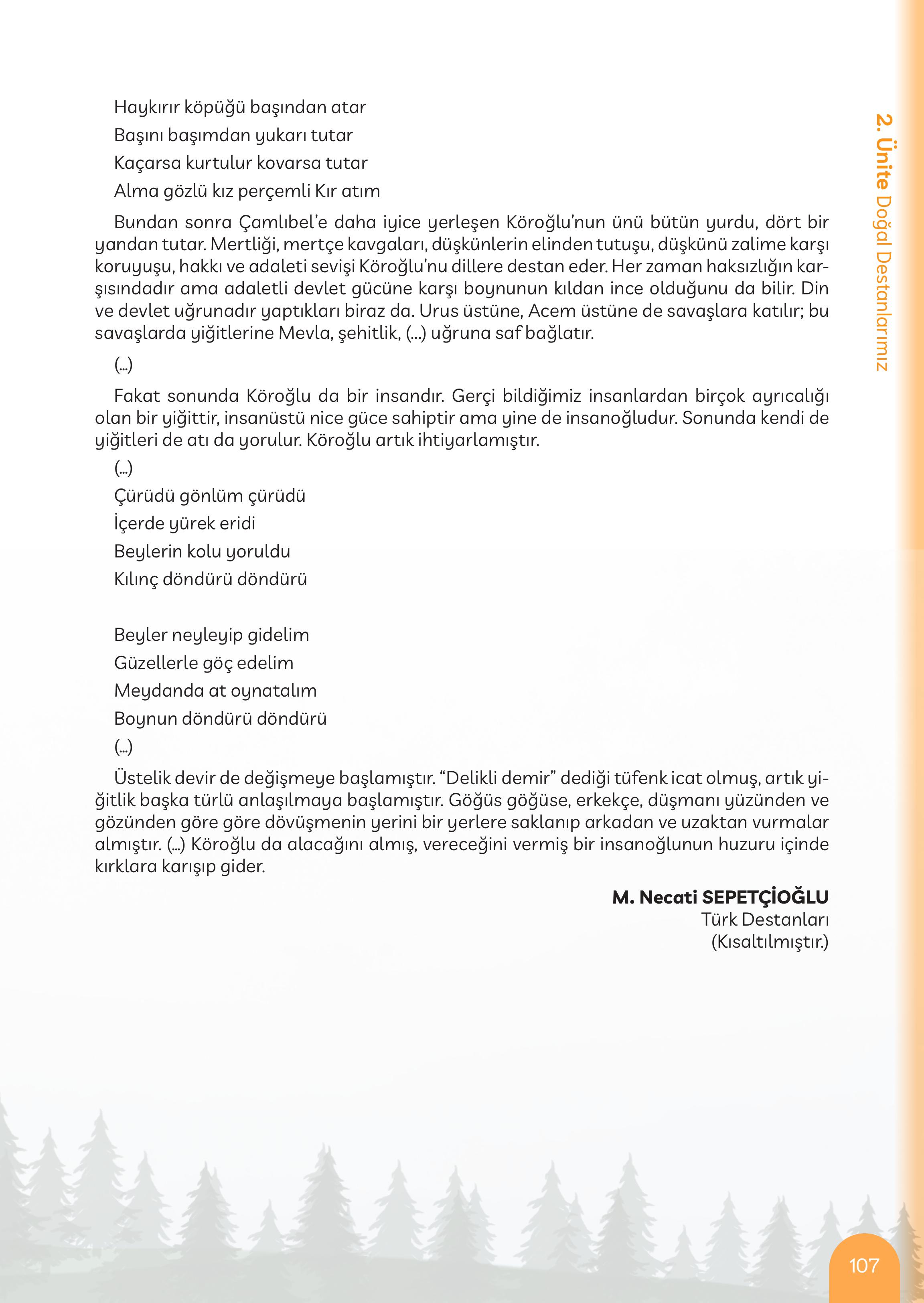 5. Sınıf Meb Yayınları Masal Ve Destanlarımız Ders Kitabı Sayfa 108 Cevapları 5. Sınıf Meb Yayınları Masal Ve Destanlarımız Ders Kitabı Sayfa 108 Cevapları