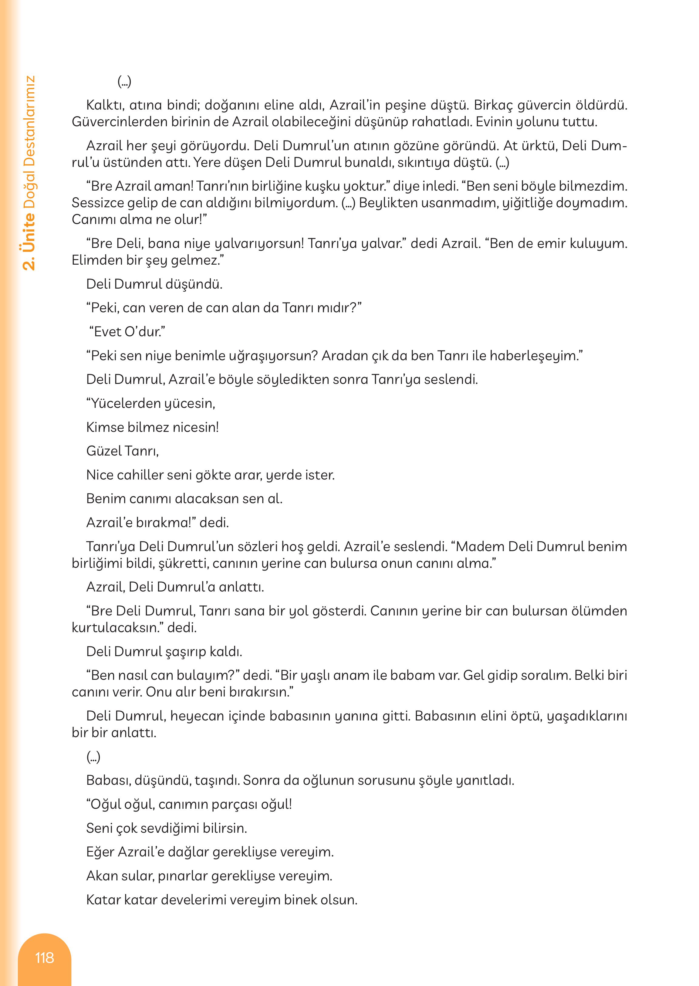 5. Sınıf Meb Yayınları Masal Ve Destanlarımız Ders Kitabı Sayfa 119 Cevapları