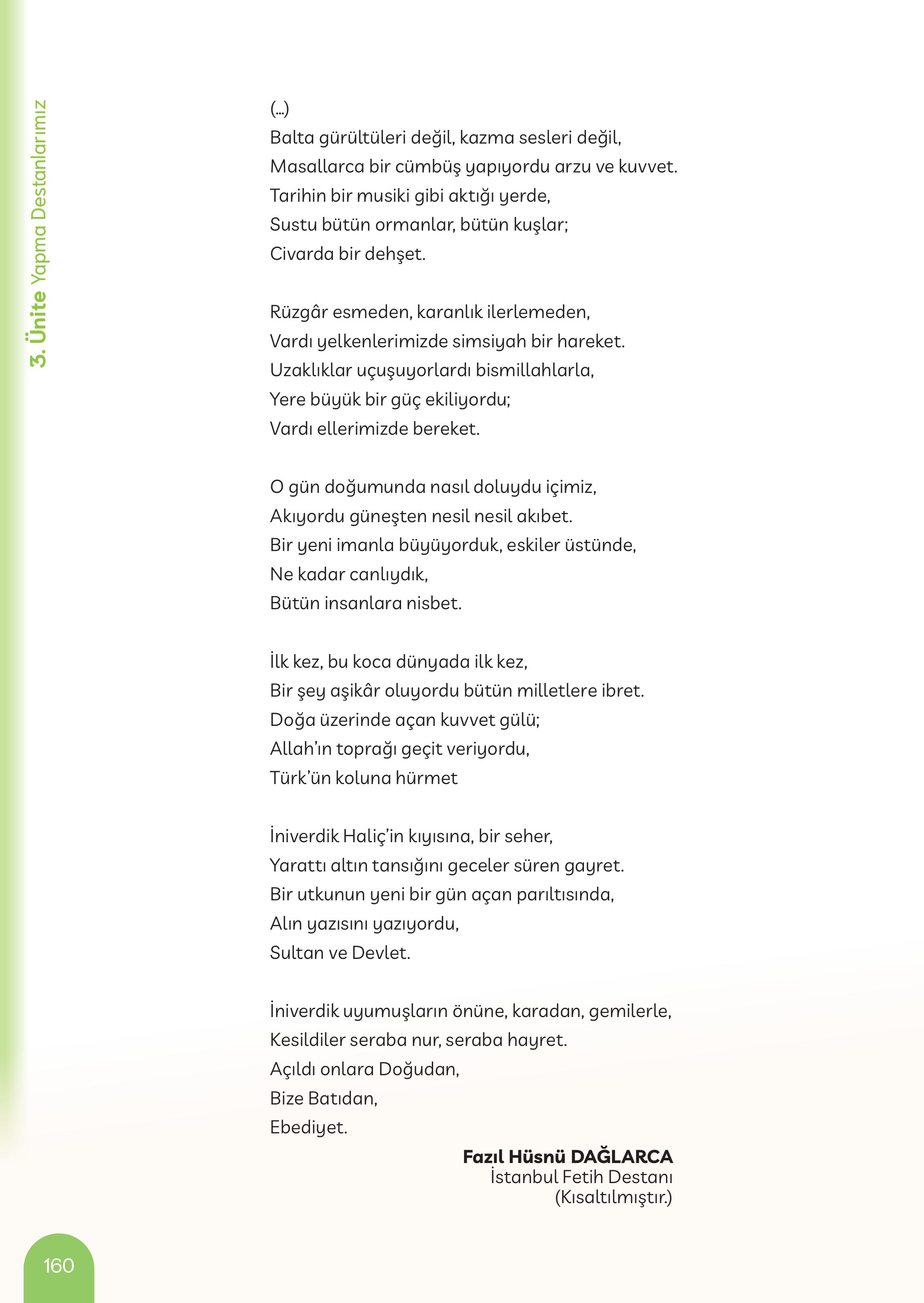 5. Sınıf Meb Yayınları Masal Ve Destanlarımız Ders Kitabı Sayfa 161 Cevapları