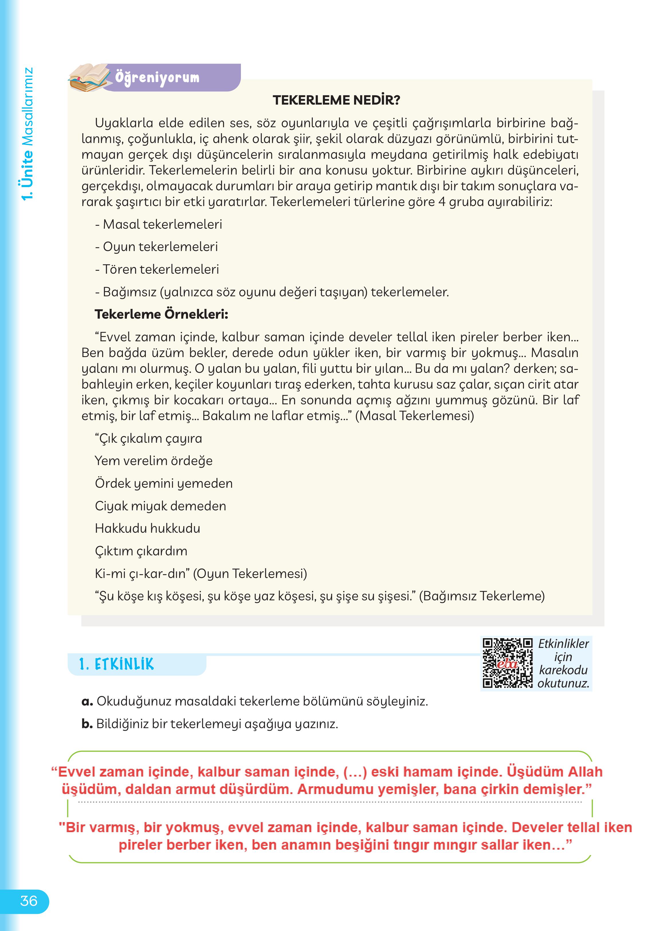 5. Sınıf Meb Yayınları Masal Ve Destanlarımız Ders Kitabı Sayfa 37 Cevapları
