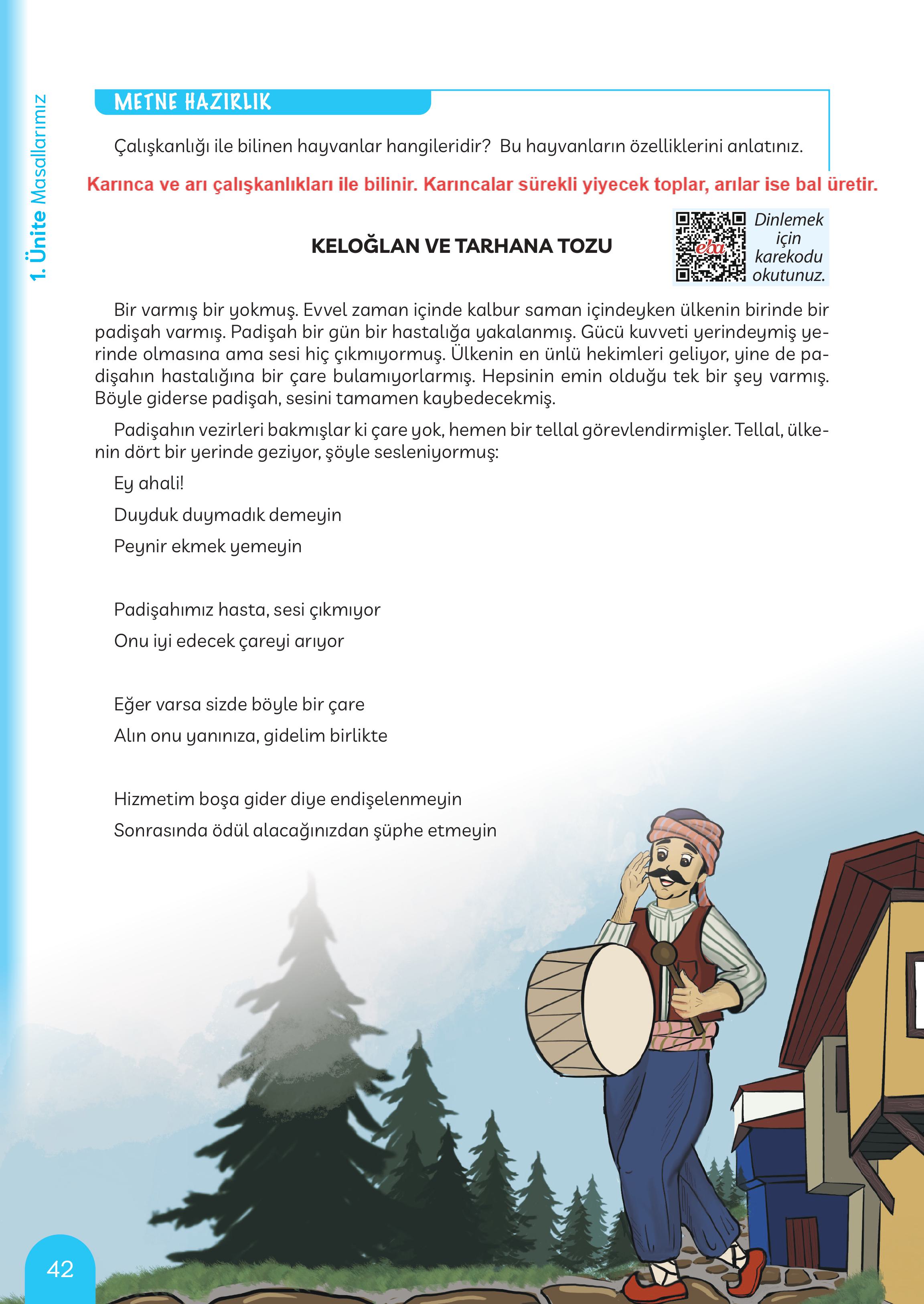 5. Sınıf Meb Yayınları Masal Ve Destanlarımız Ders Kitabı Sayfa 43 Cevapları