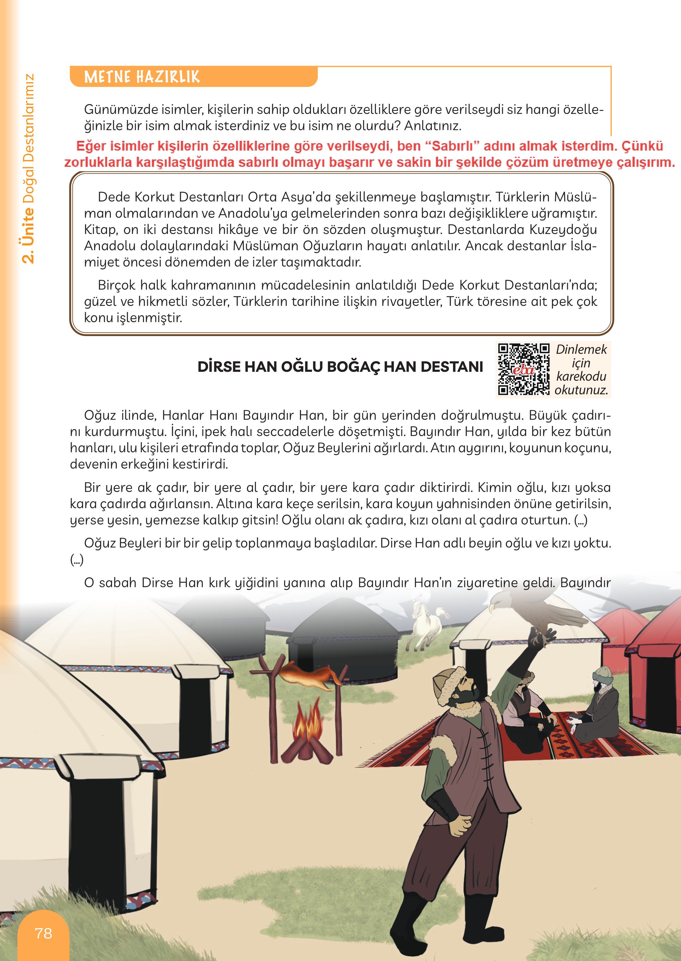 5. Sınıf Meb Yayınları Masal Ve Destanlarımız Ders Kitabı Sayfa 79 Cevapları