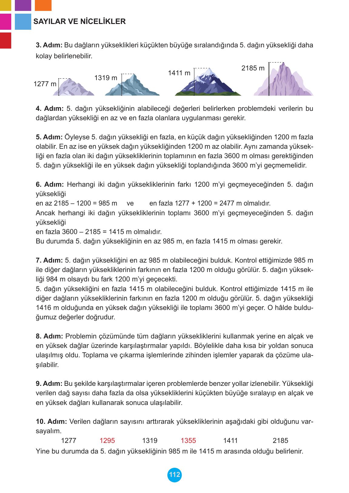 5. Sınıf Meb Yayınları Matematik Ders Kitabı Sayfa 112 Cevapları