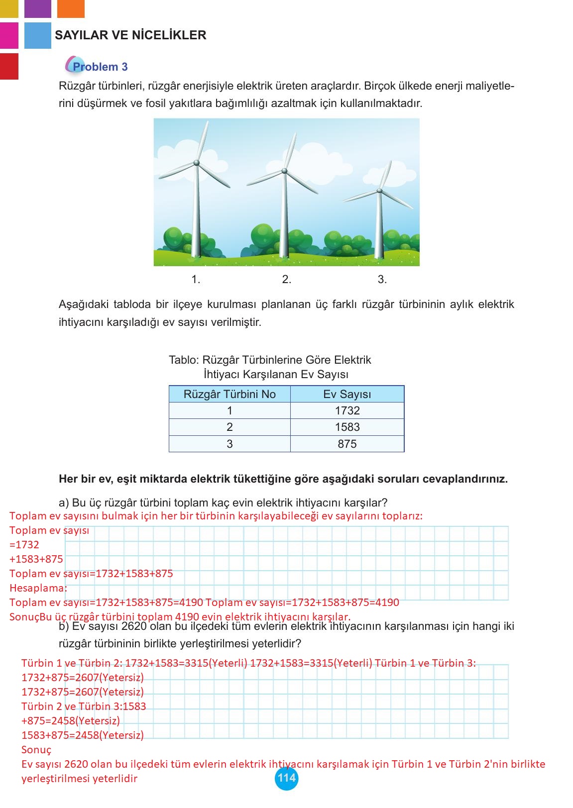 5. Sınıf Meb Yayınları Matematik Ders Kitabı Sayfa 114 Cevapları