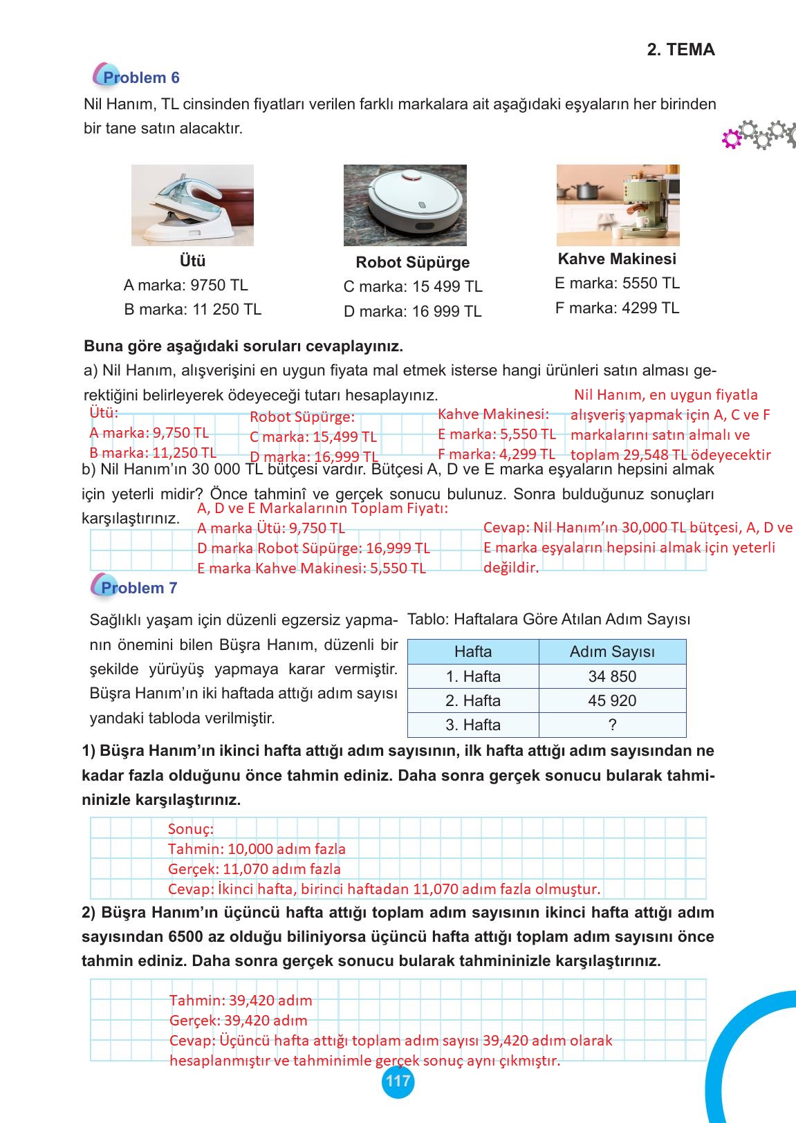 5. Sınıf Meb Yayınları Matematik Ders Kitabı Sayfa 117 Cevapları 5. Sınıf Meb Yayınları Matematik Ders Kitabı Sayfa 117 Cevapları