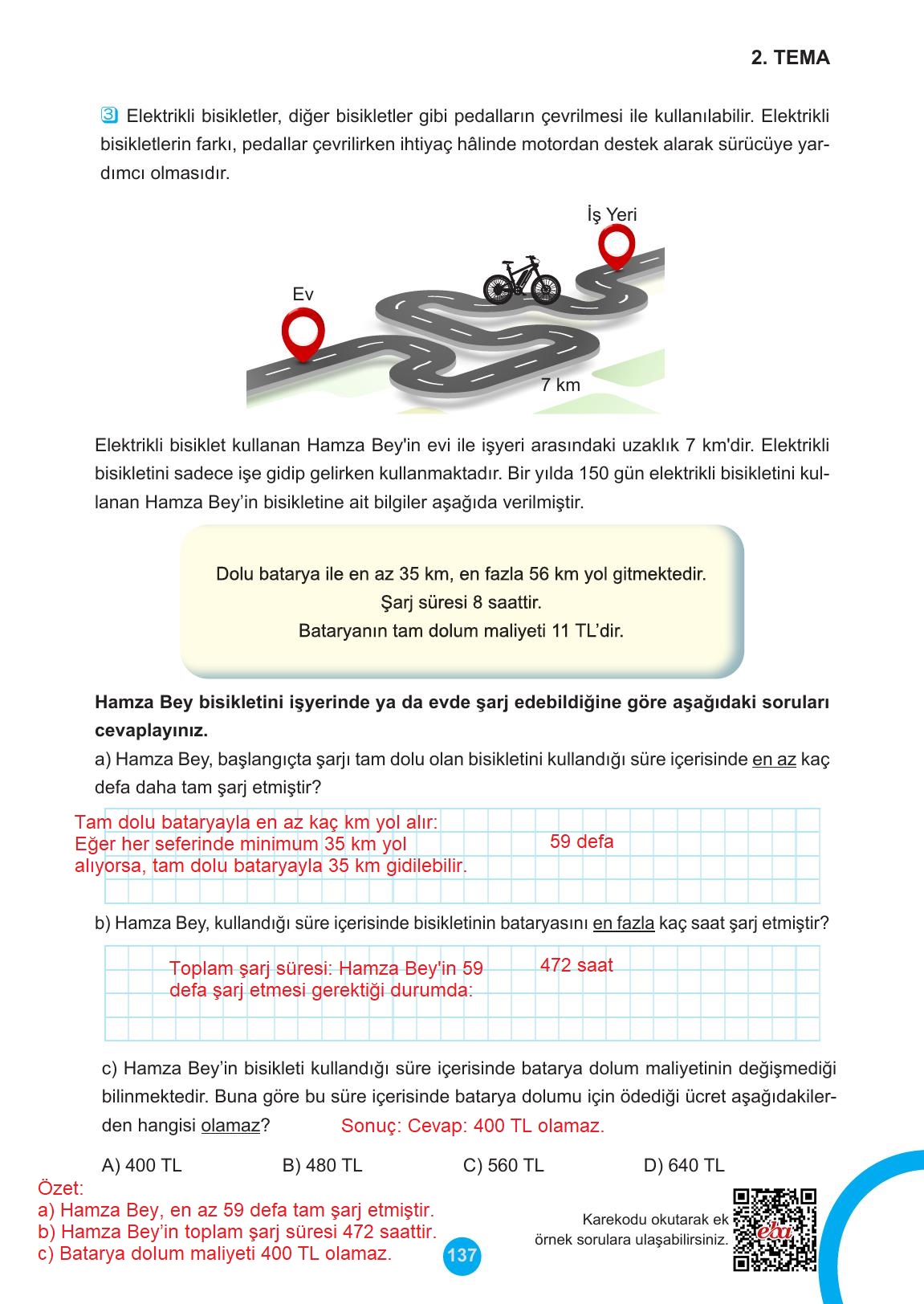 5. Sınıf Meb Yayınları Matematik Ders Kitabı Sayfa 137 Cevapları