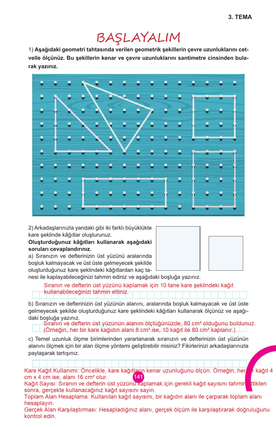 5. Sınıf Meb Yayınları Matematik Ders Kitabı Sayfa 141 Cevapları