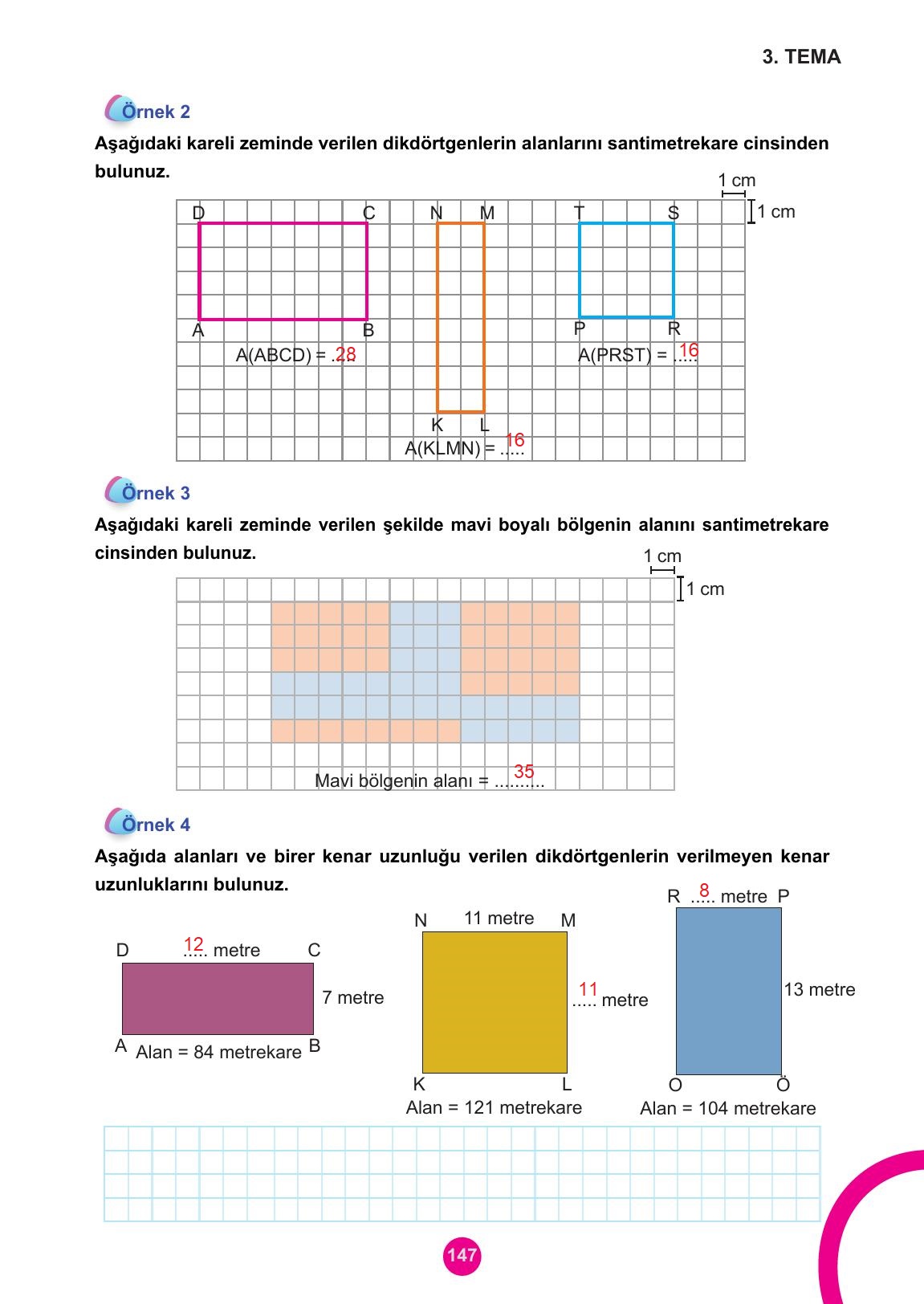 5. Sınıf Meb Yayınları Matematik Ders Kitabı Sayfa 147 Cevapları